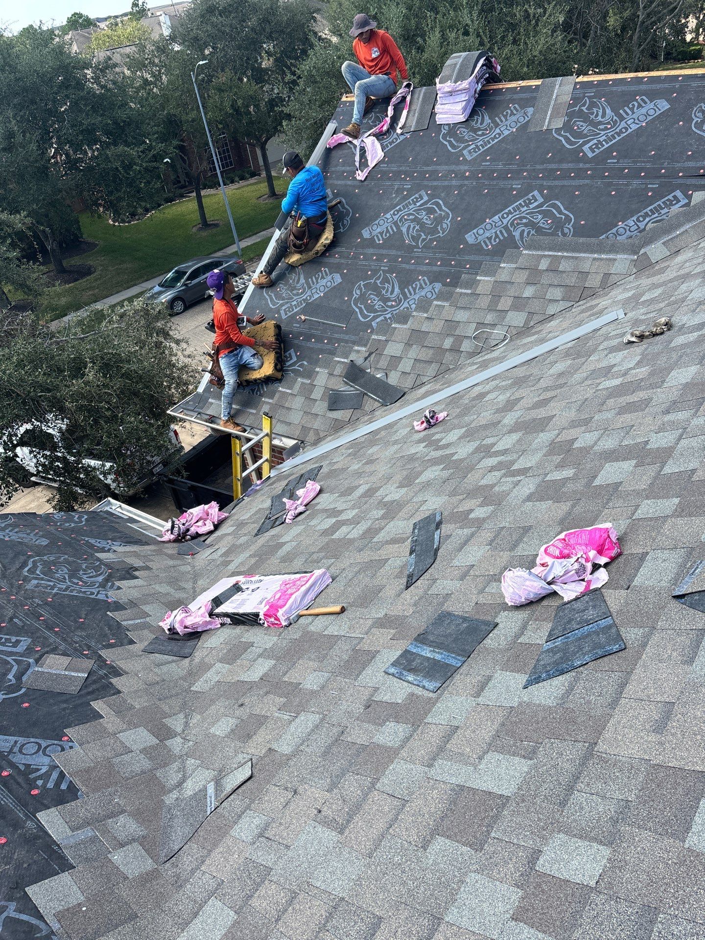 Residential Roofing Installation using Owen's Corning Duration (Lifetime) Shingles by Roof Repair Company