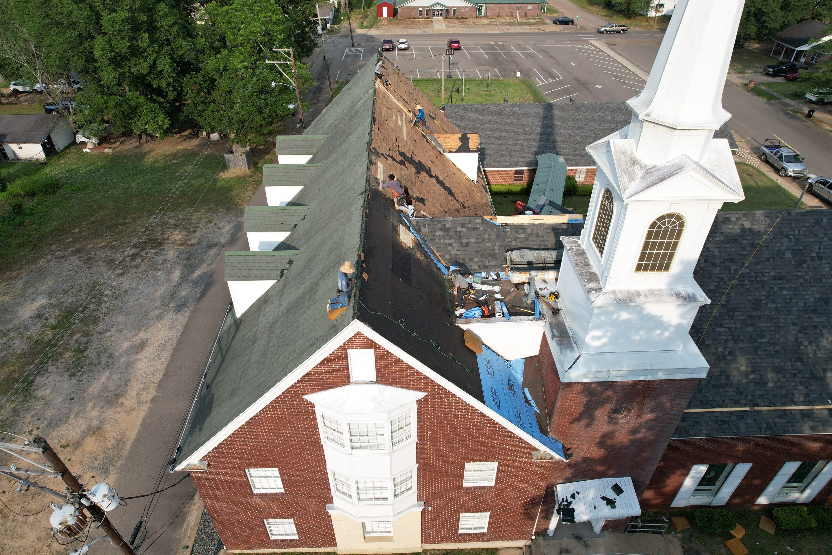 Church Reroof: 40 Year Impact Rated Architectural Shingles by Hostetler Roofing