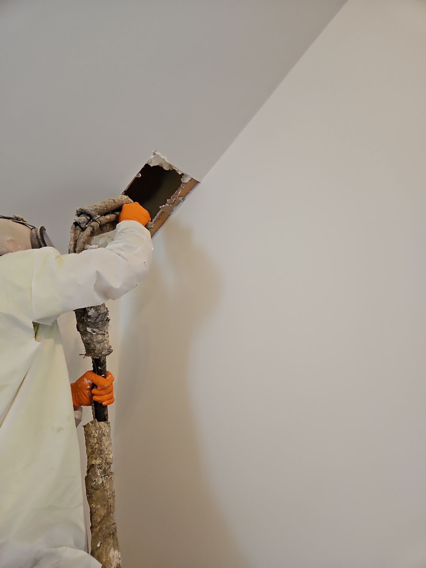 Attic Insulation using open cell spray foam by NYS Foam & Energy