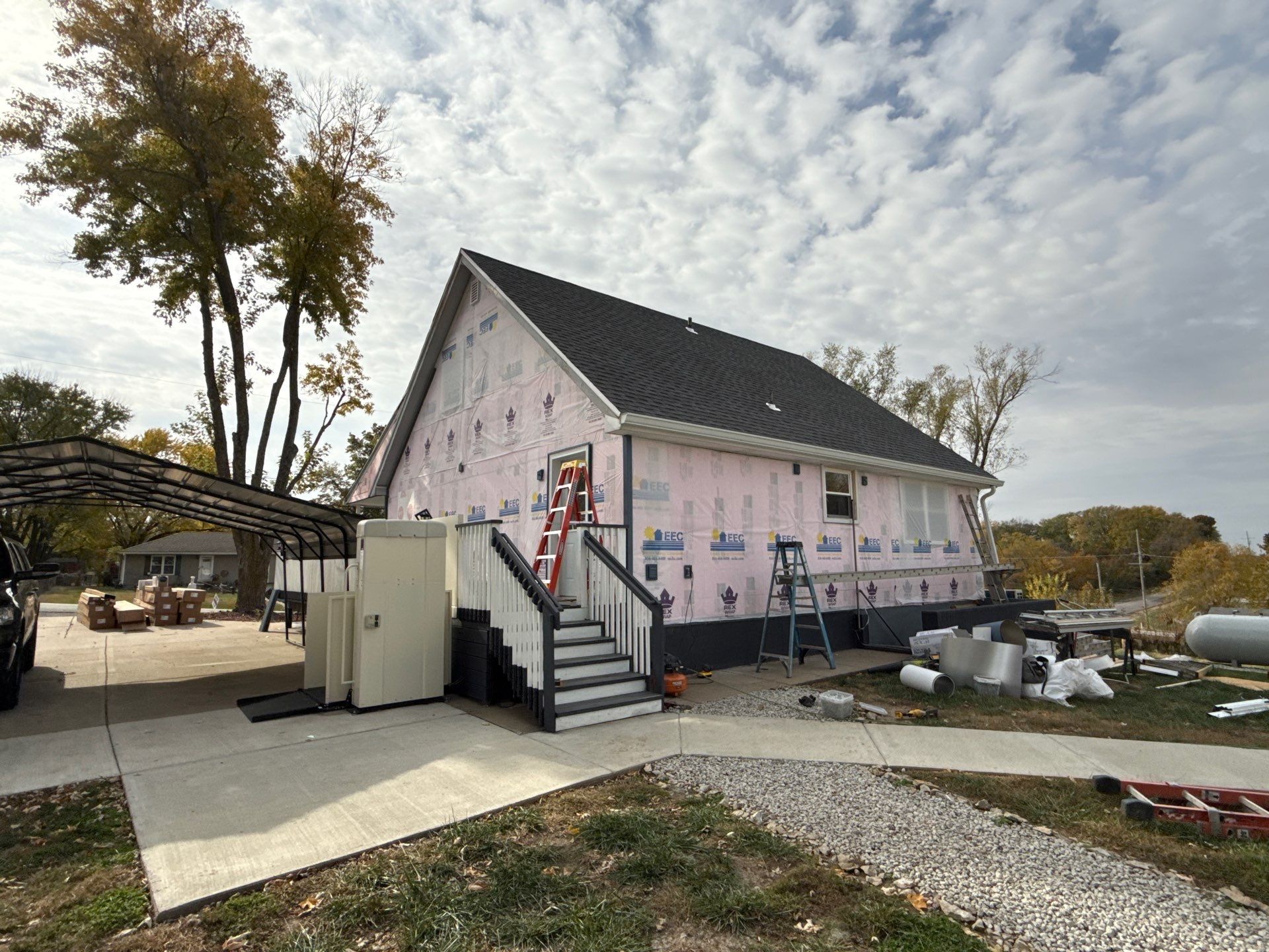 Out with the Old , in with the Blue  by EEC  Windows, Siding & Roofing 