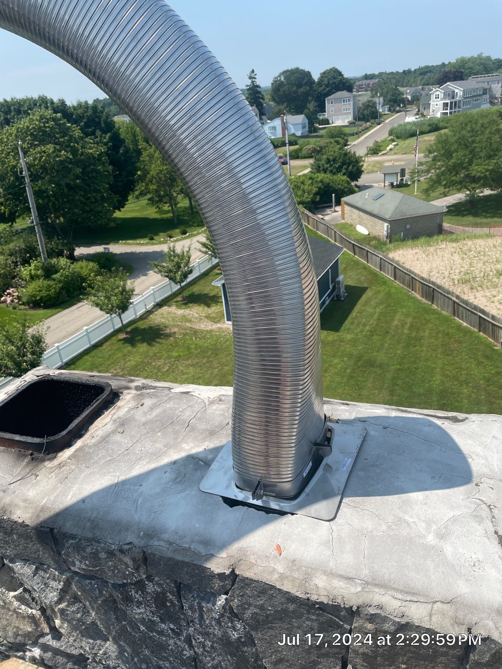 Project in Guilford, CT by Neighborhood Chimney Services 