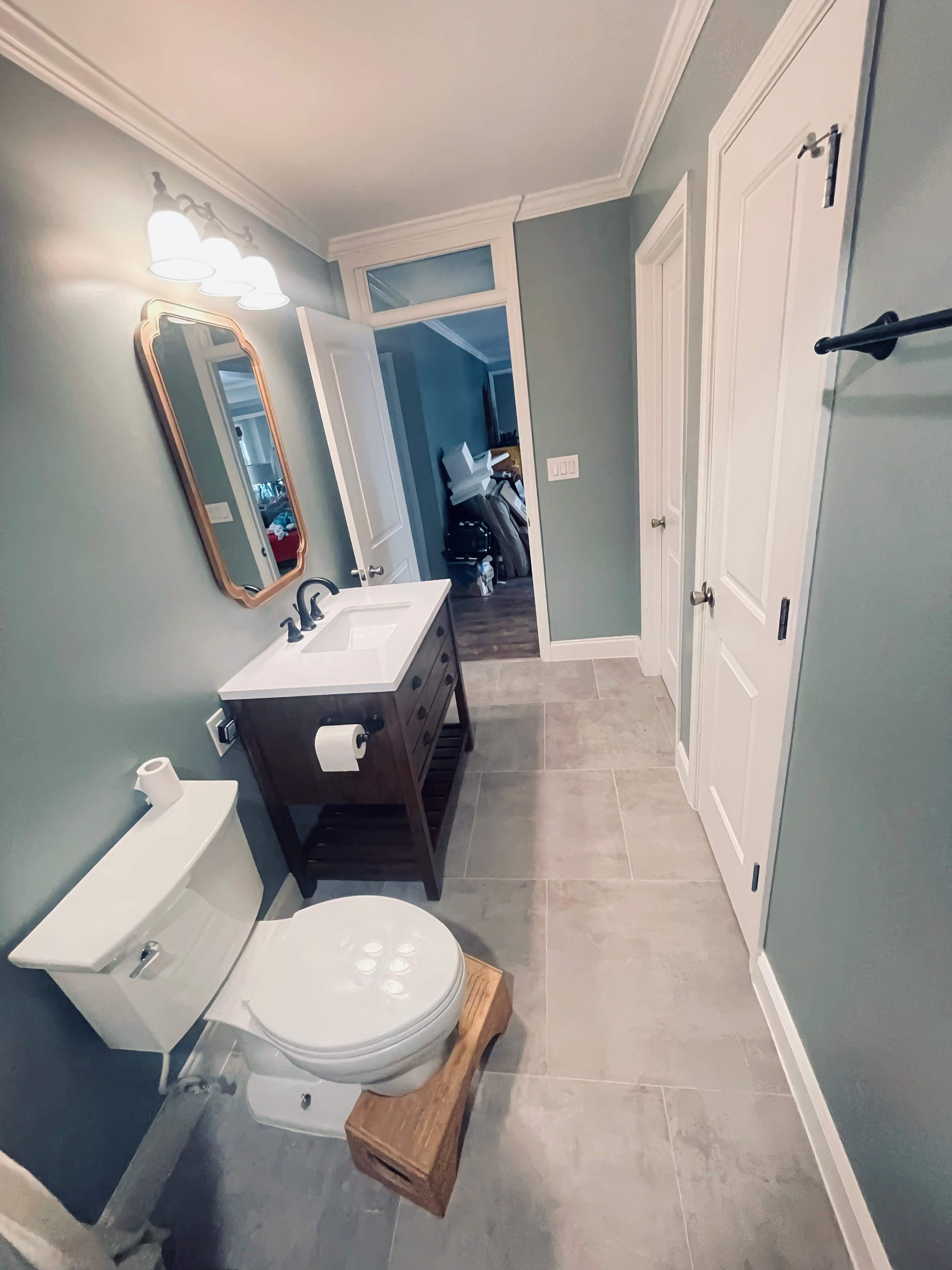 Basement bathroom remodel by Prudencio