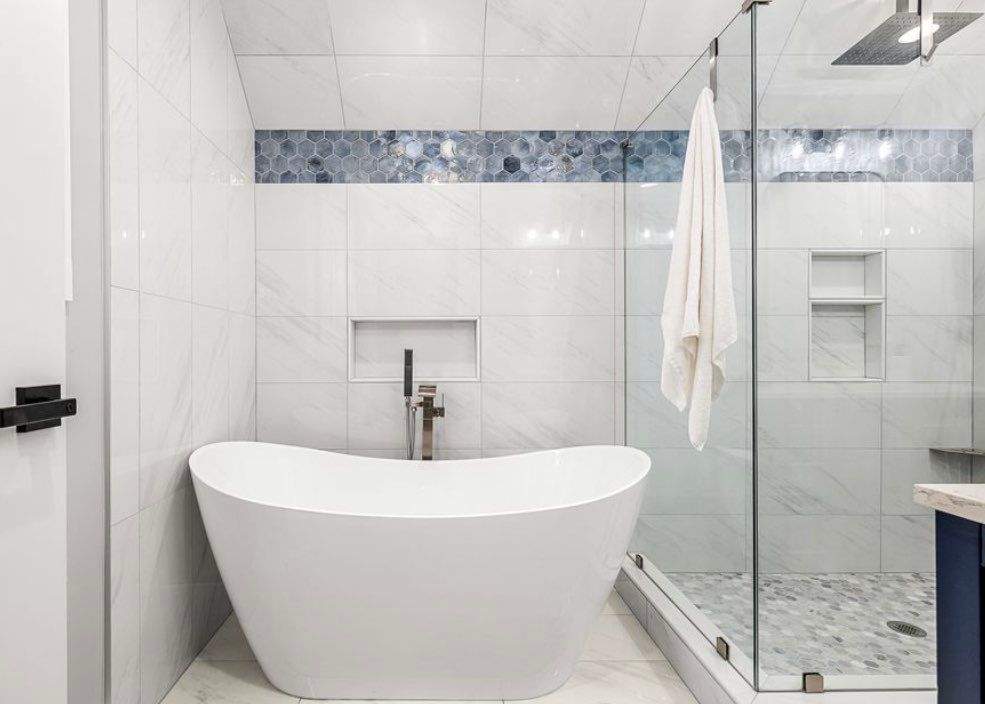 Cool Vibe Master Bath by Footprints Bath and Tile of East Atlanta
