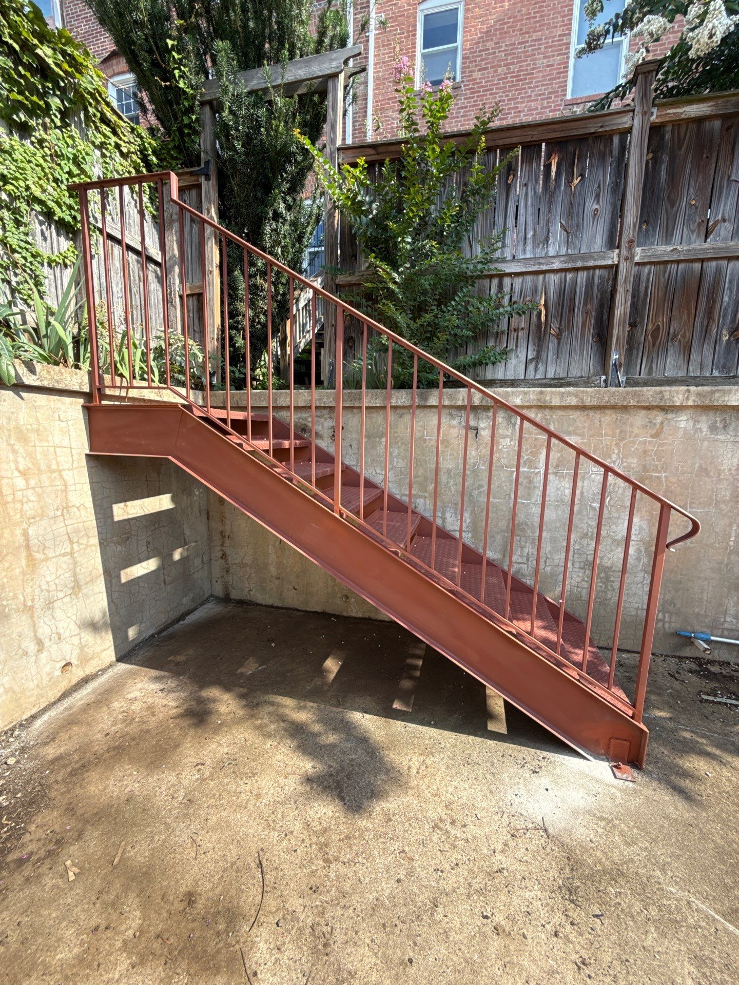 Custom Red Iron Staircase & Railing Upgrade – Washington, DC by Capitol Iron Works