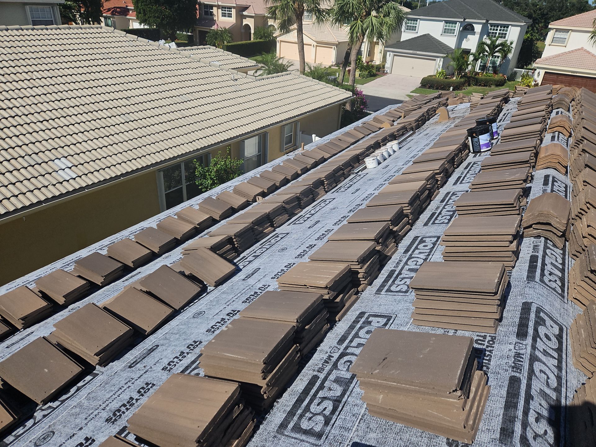 Residential Roofing Installation using Eagle Roofing Tile by BLUES BROTHERS ROOFING