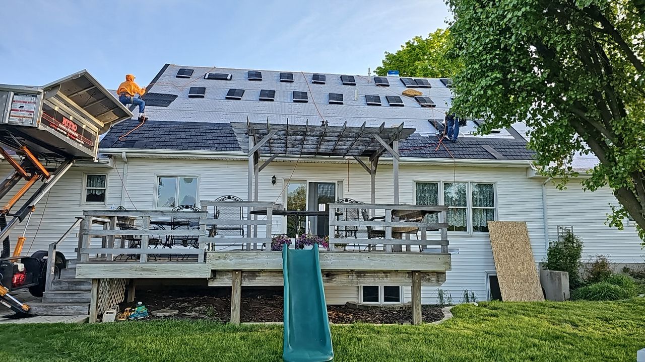 Residential Roofing Installation using Euro Shield Beaumount Shake Black by Nitro Roofing and Construction