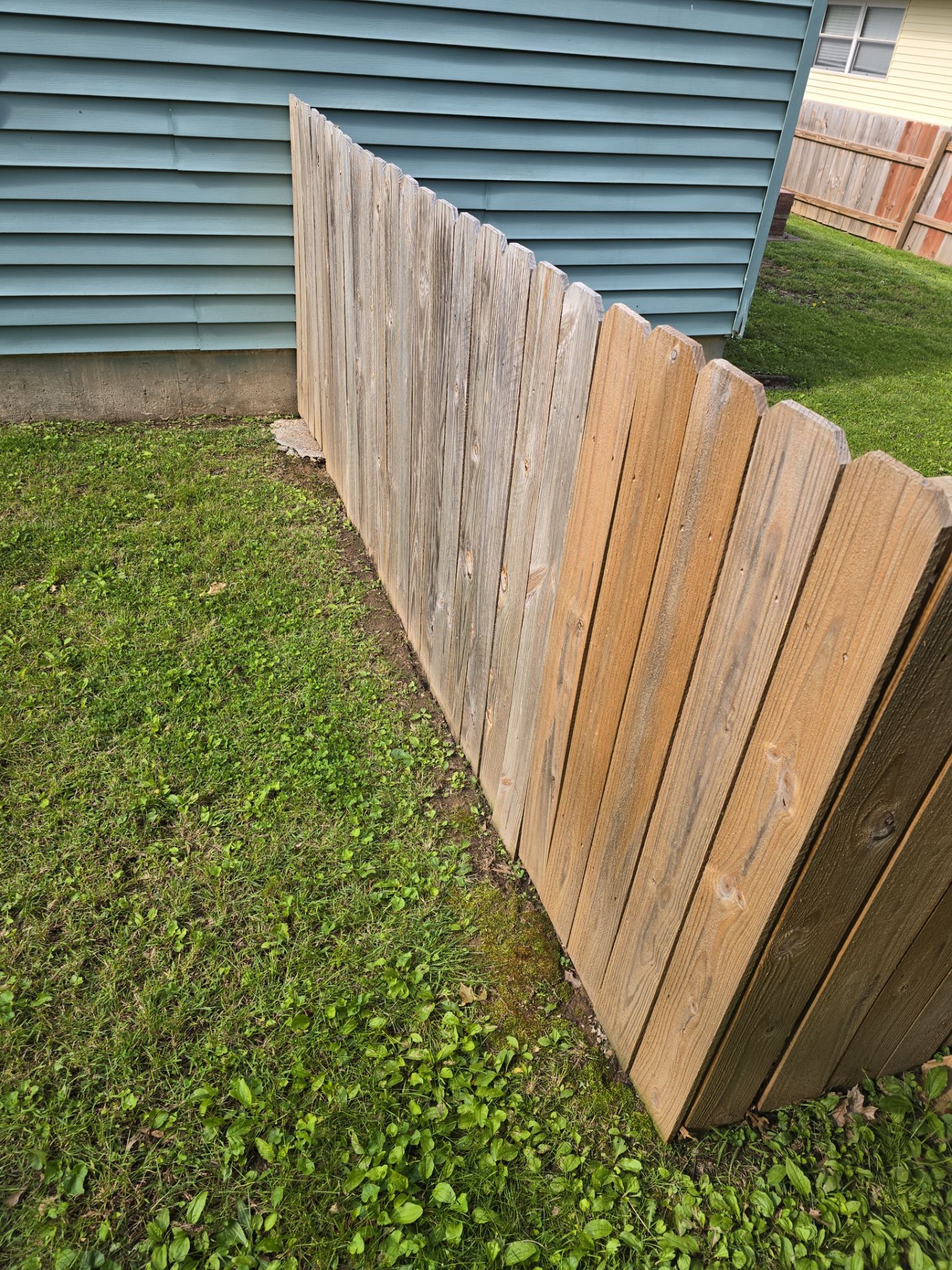 Wood Fence Post Replacement & Stabilization – Florissant, MO by Legendary Services Company LLC.