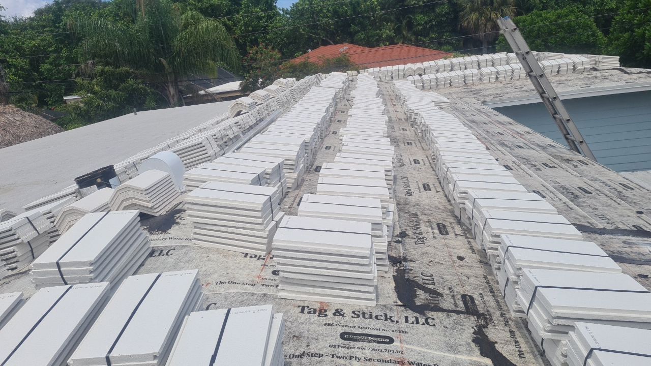 Residential Roofing Installation using Eagle Roofing Tile by BLUES BROTHERS ROOFING