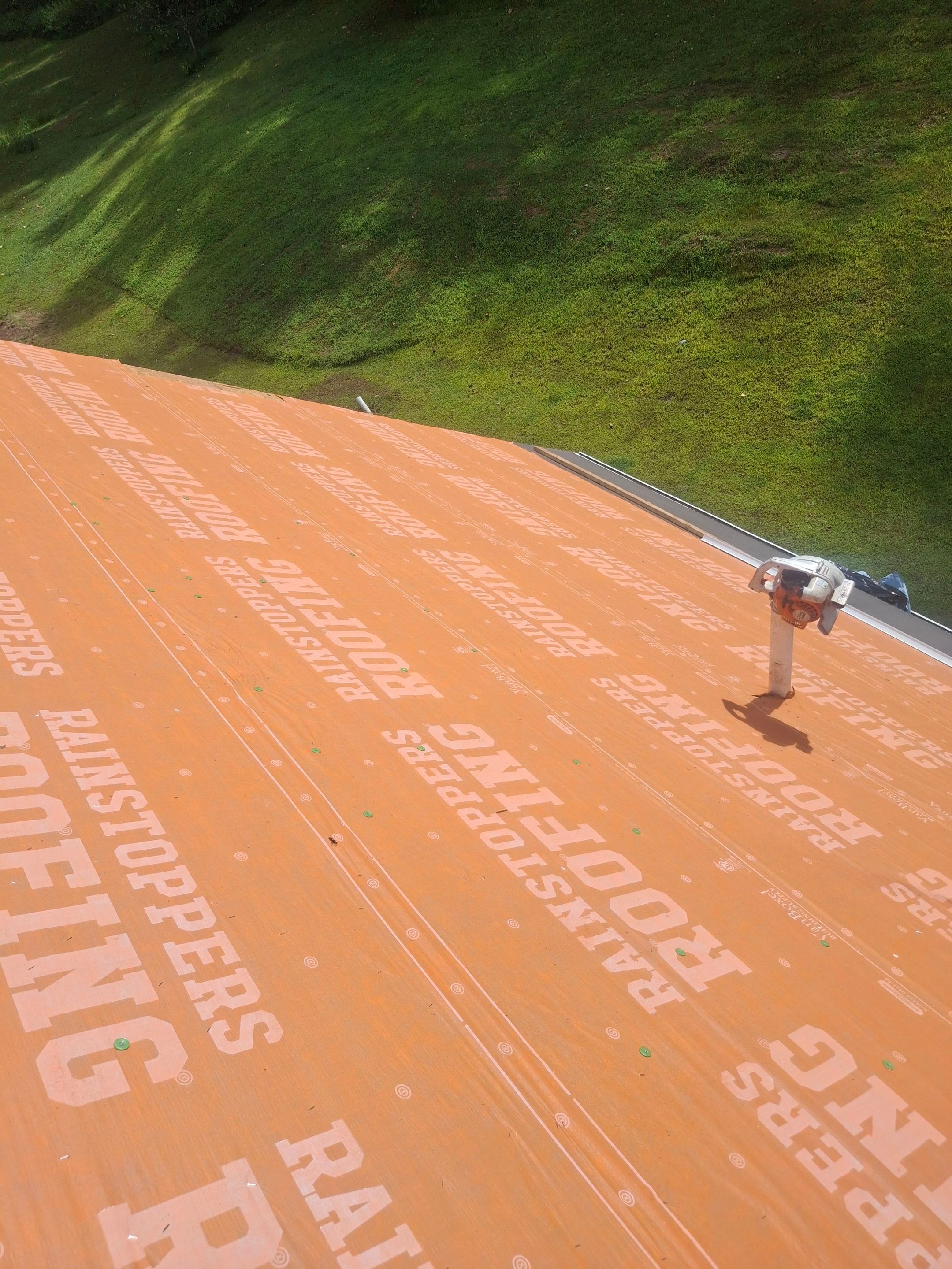 Residential Roofing Installation using GAF Timberline HDZ Charcoal by Rainstoppers Roofing