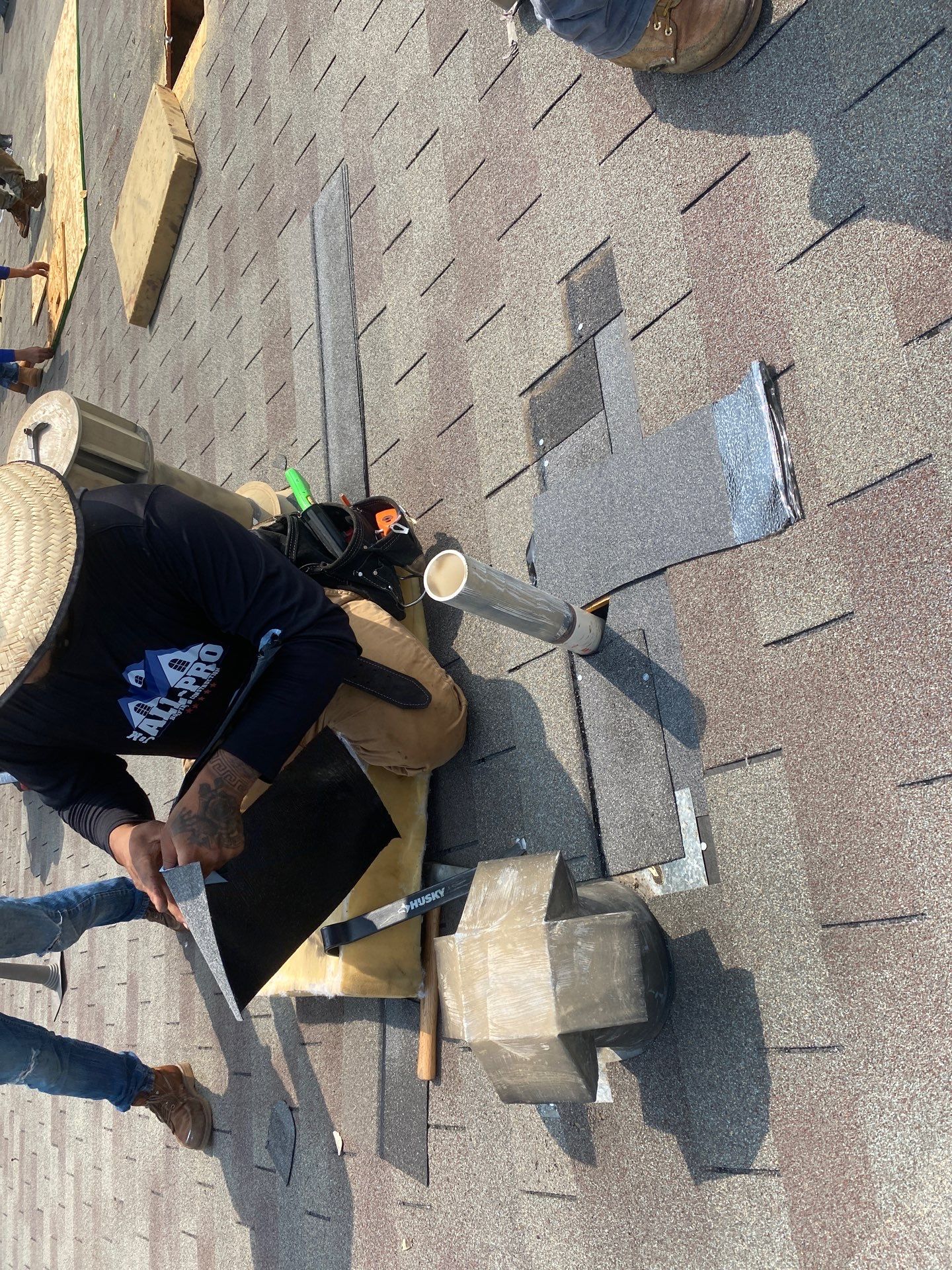 Hail Damage using Owen's Corning Duration (Lifetime) Shingles by Roof Repair Company