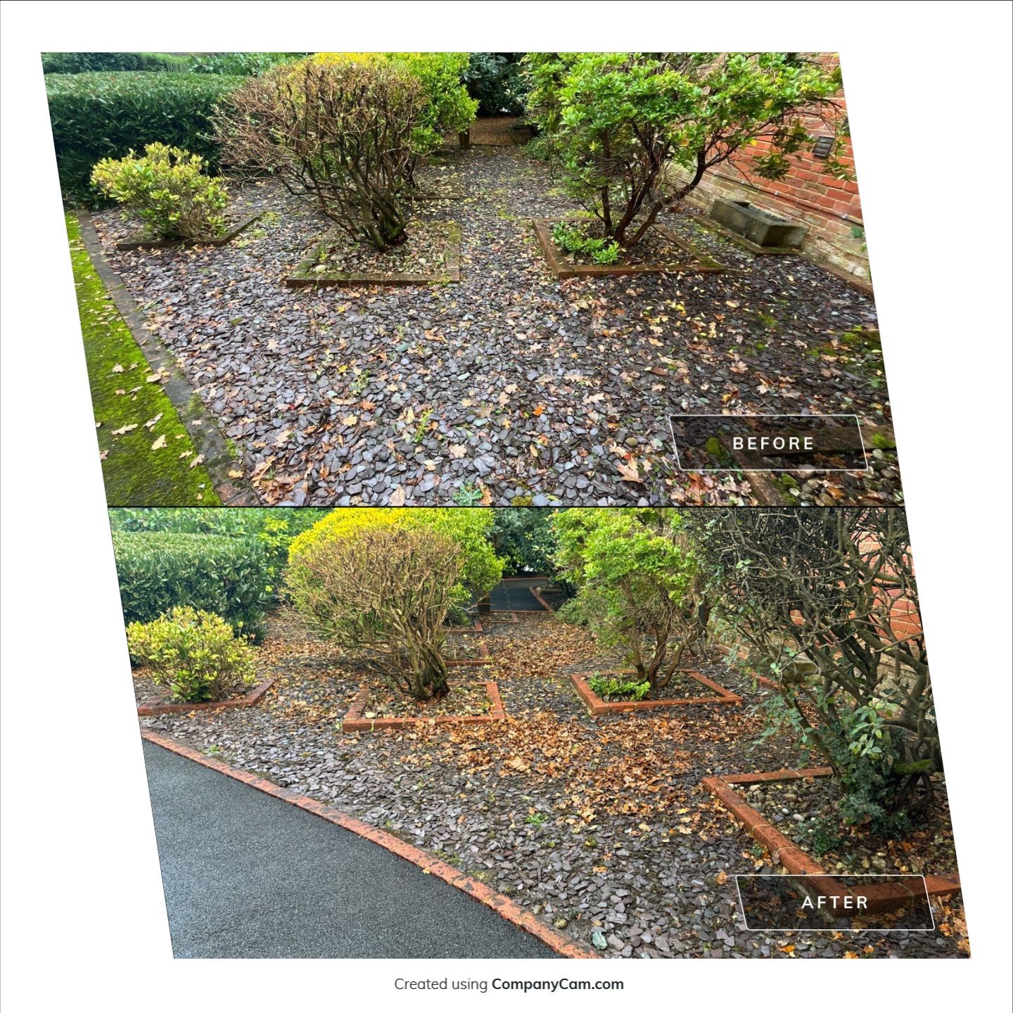 Driveway and Rockery clean using Honda 15lpm Low Pressure Washing Machine by Ges Exterior Cleaning ltd