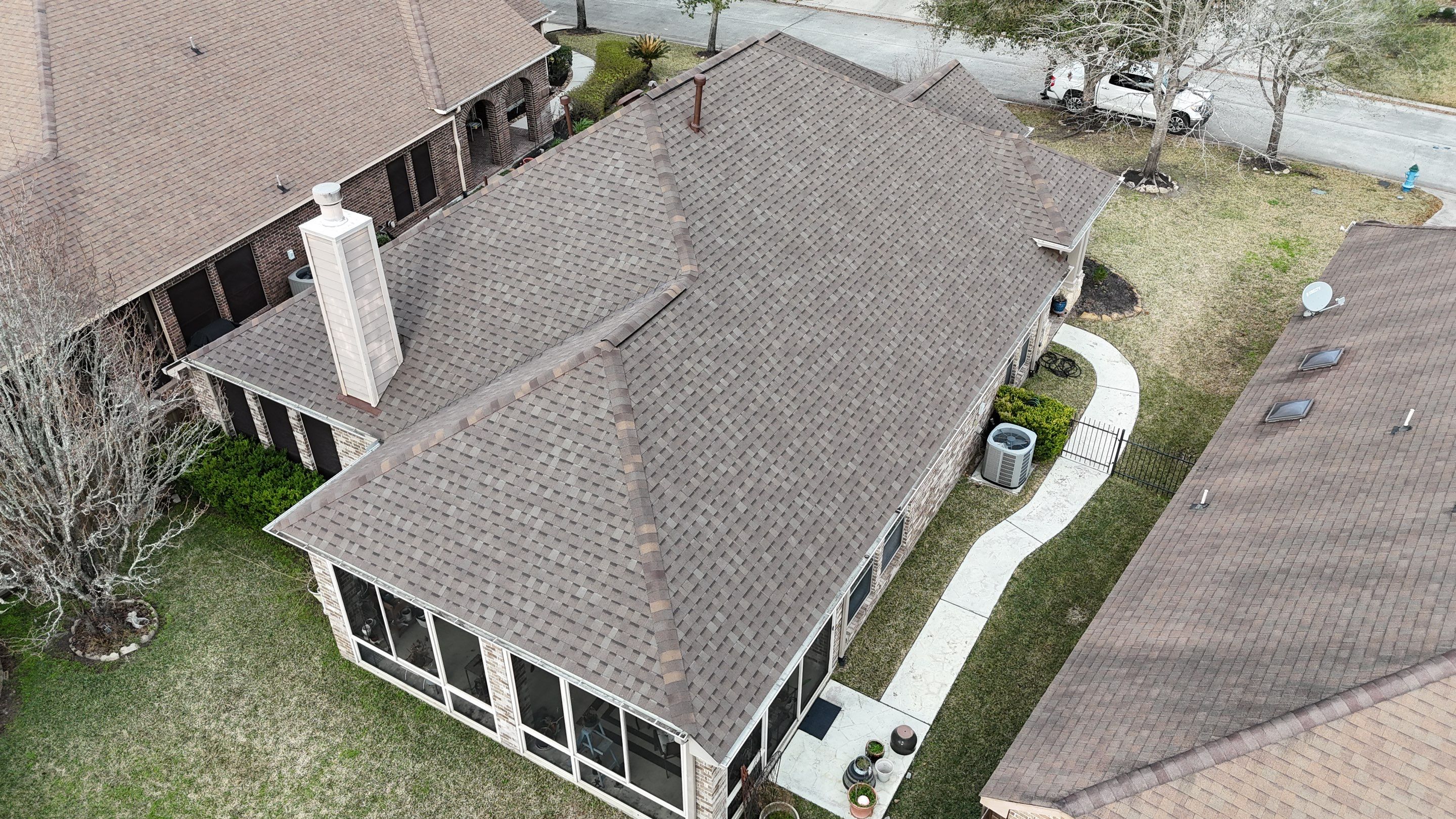 Kingwood Roof Installation using Atlas Pinnacle Pristine by Modern BYLT Roofing & Construction