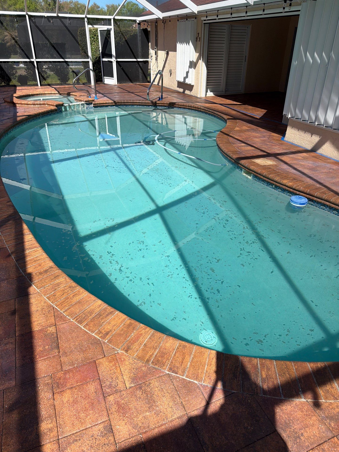 Paver Sealing and Striping for Sun City Center Pool Deck by Supreme Paver Experts