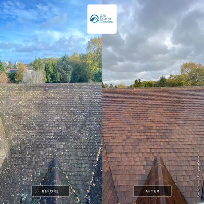 Roof Cleaning using Honda 15lpm Low Pressure Washing Machine