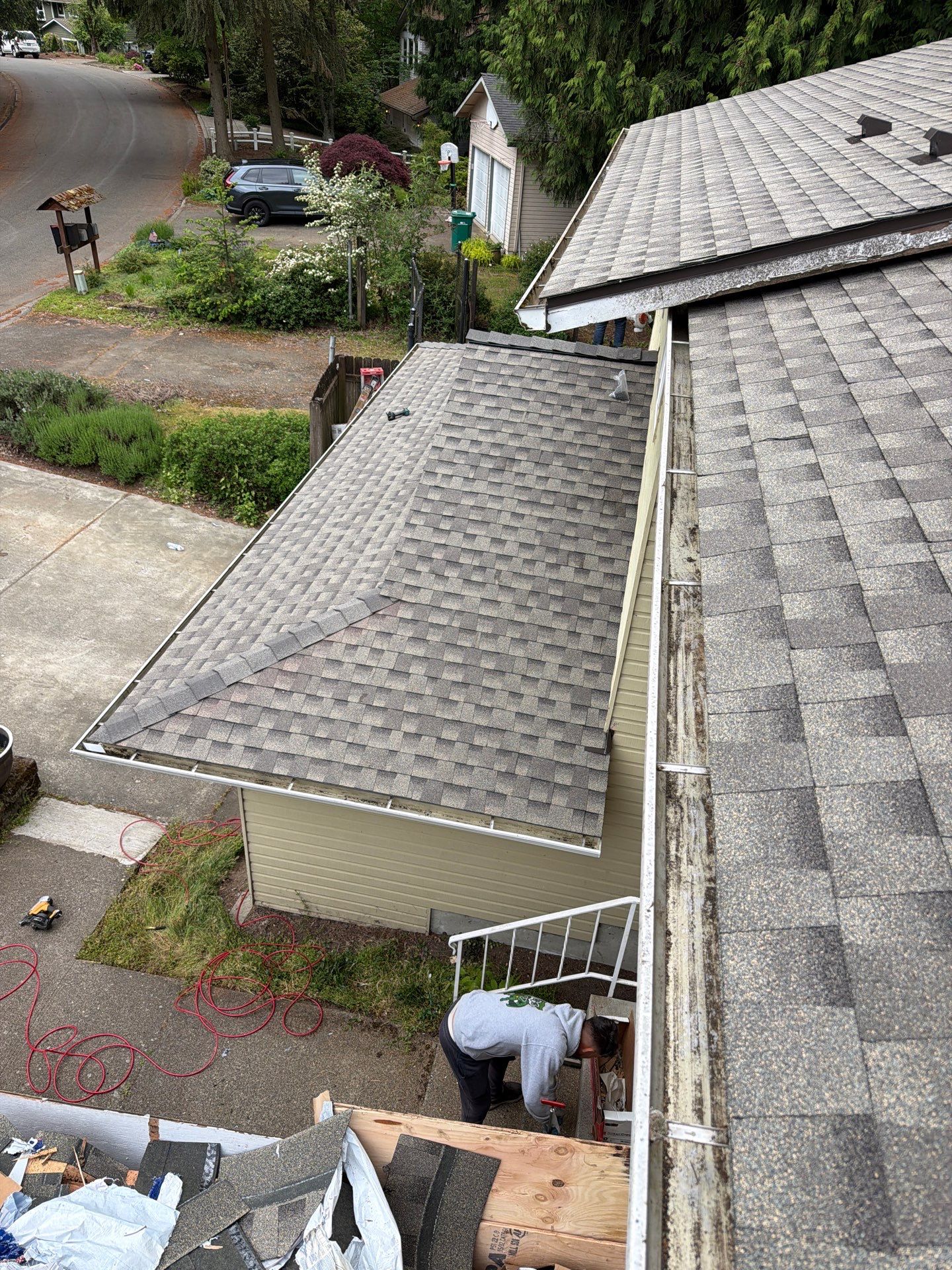 Residential Roofing Installation using GAF HDZ Shingles by Roofing Formula LLC