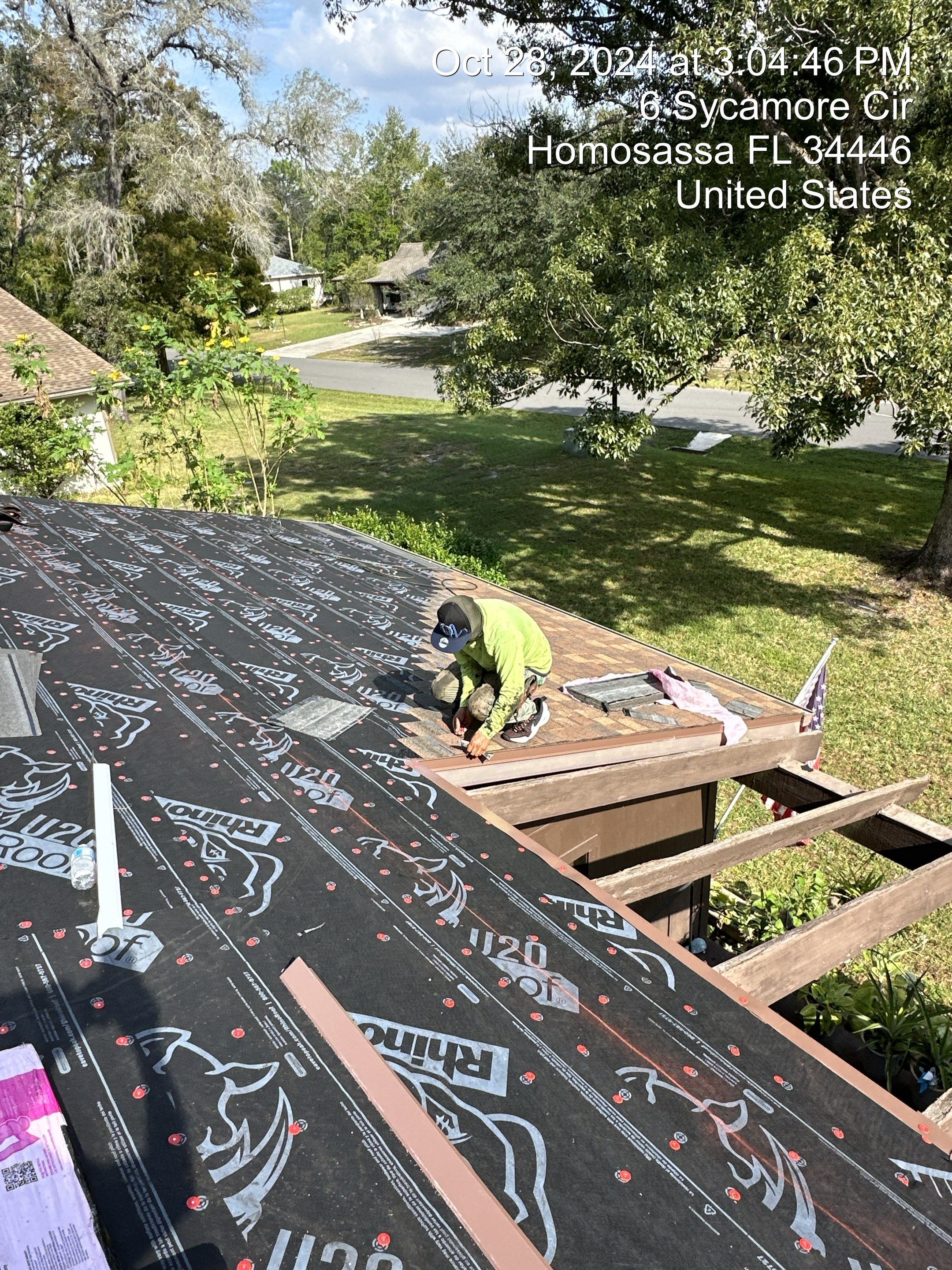 Residential Roofing Installation using Owen's Corning Shingles by RoofGuru AI