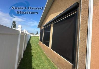 Retractable Screen in Bronze