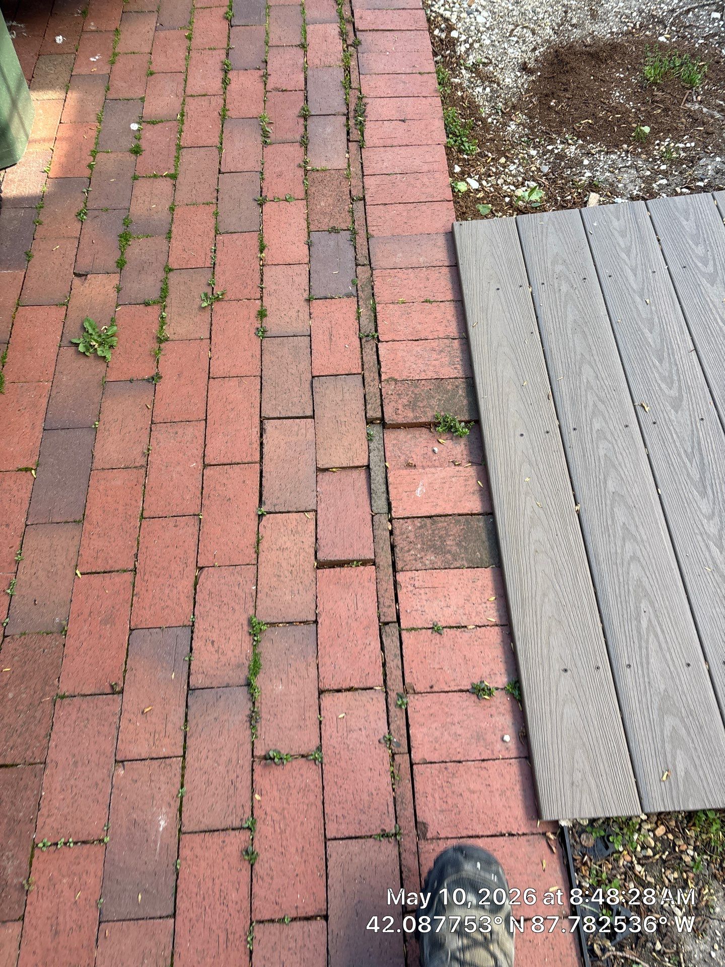 Brick paver repair, cleaning and sealing by Northern Power Washing LLC.