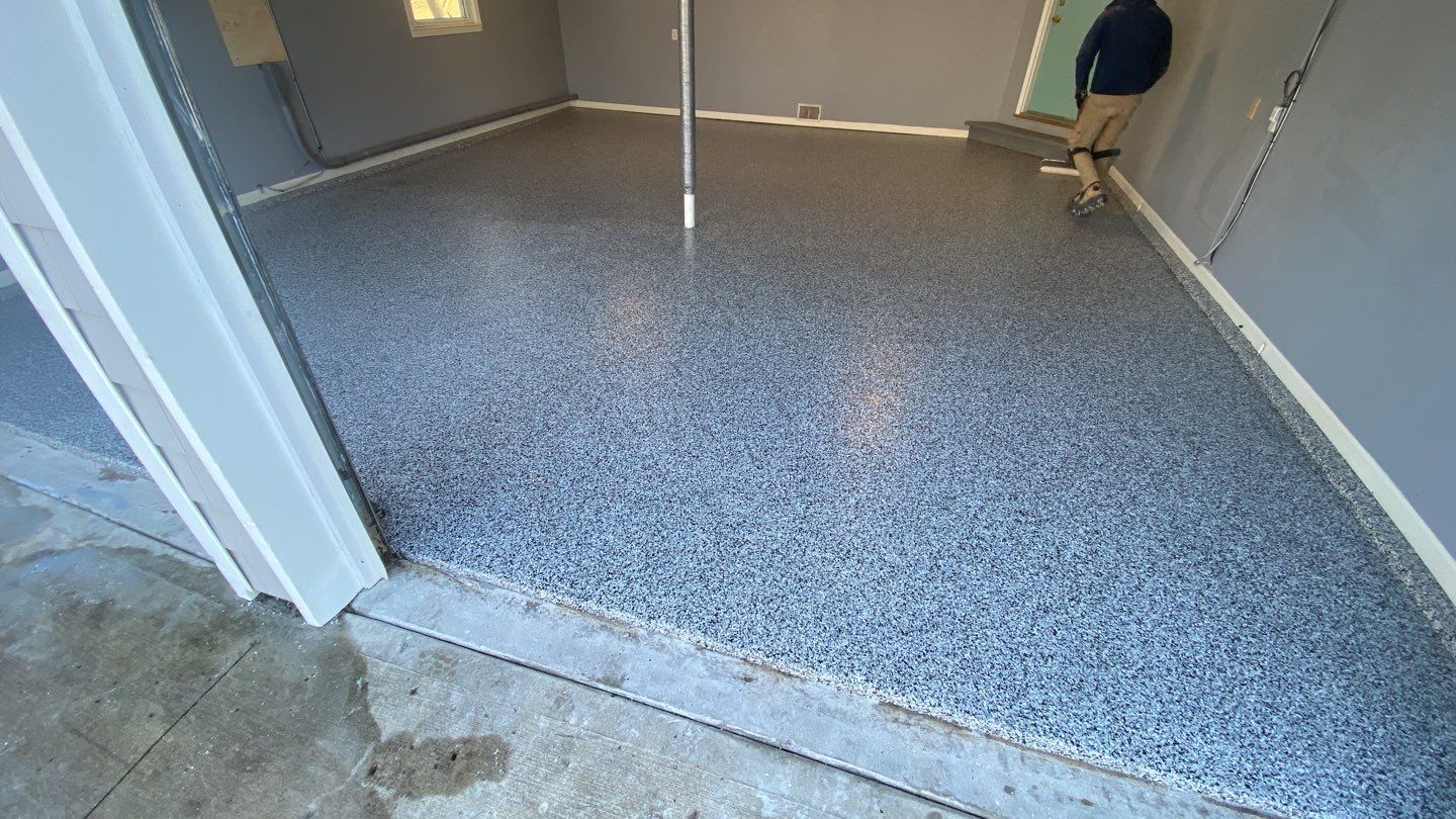 Garage using Domino  by Select Painting, Coatings & Garage Cabinets