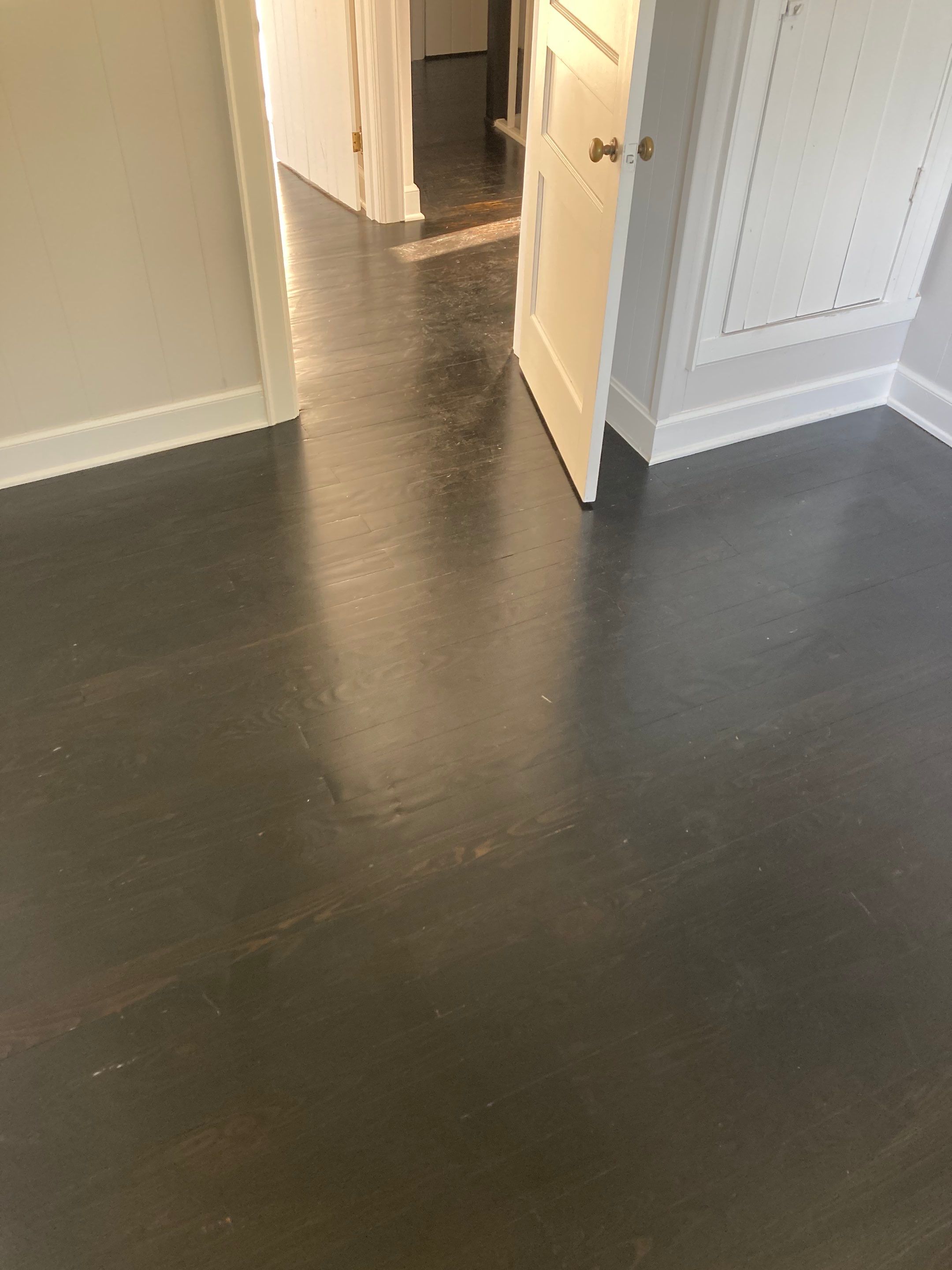 Hardwood floor refinish/restore by Footprints Floors of Nashville