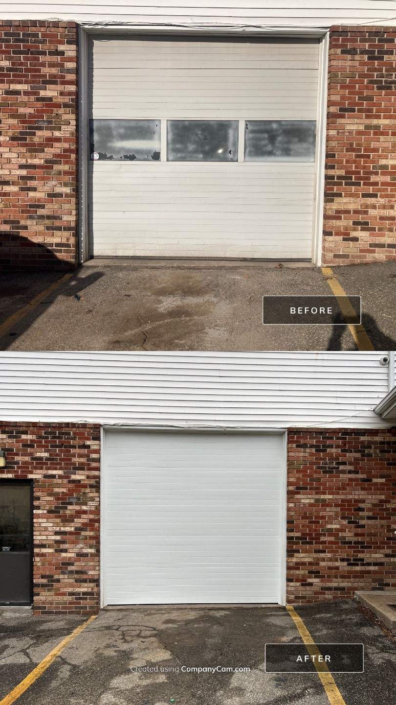 Commercial Overhead Door Installation by DiGiorgi Roofing and Siding Inc