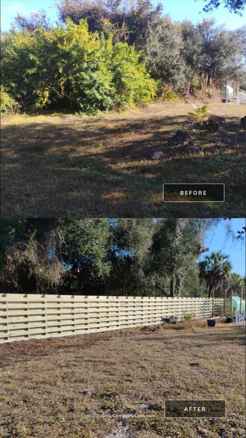 Horizontal Shadowbox Fence in Port Charlotte by True Fence LLC