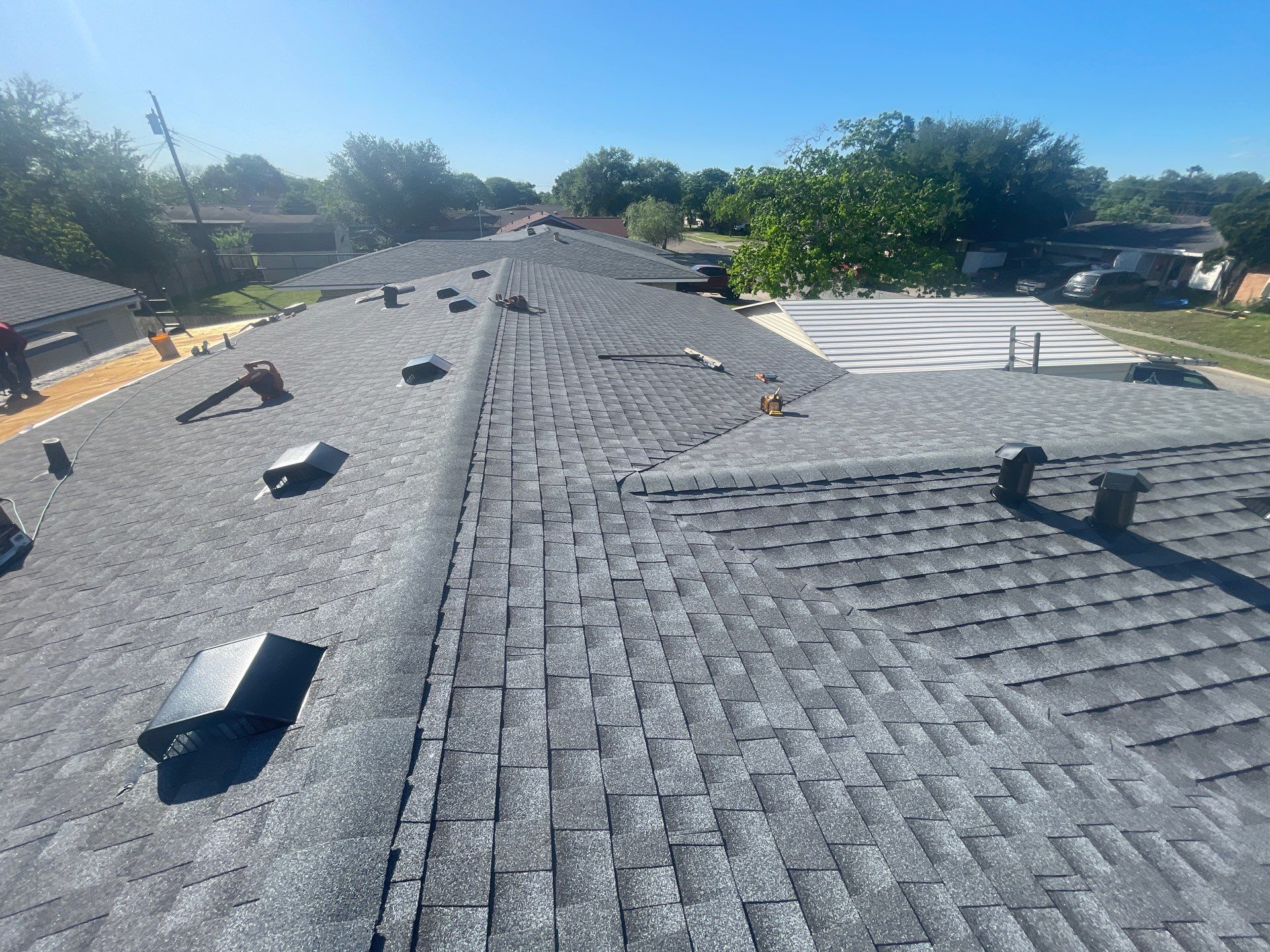 Residential Roofing Installation using GAF HDZ Pewter Grey by Lighthouse Roofing