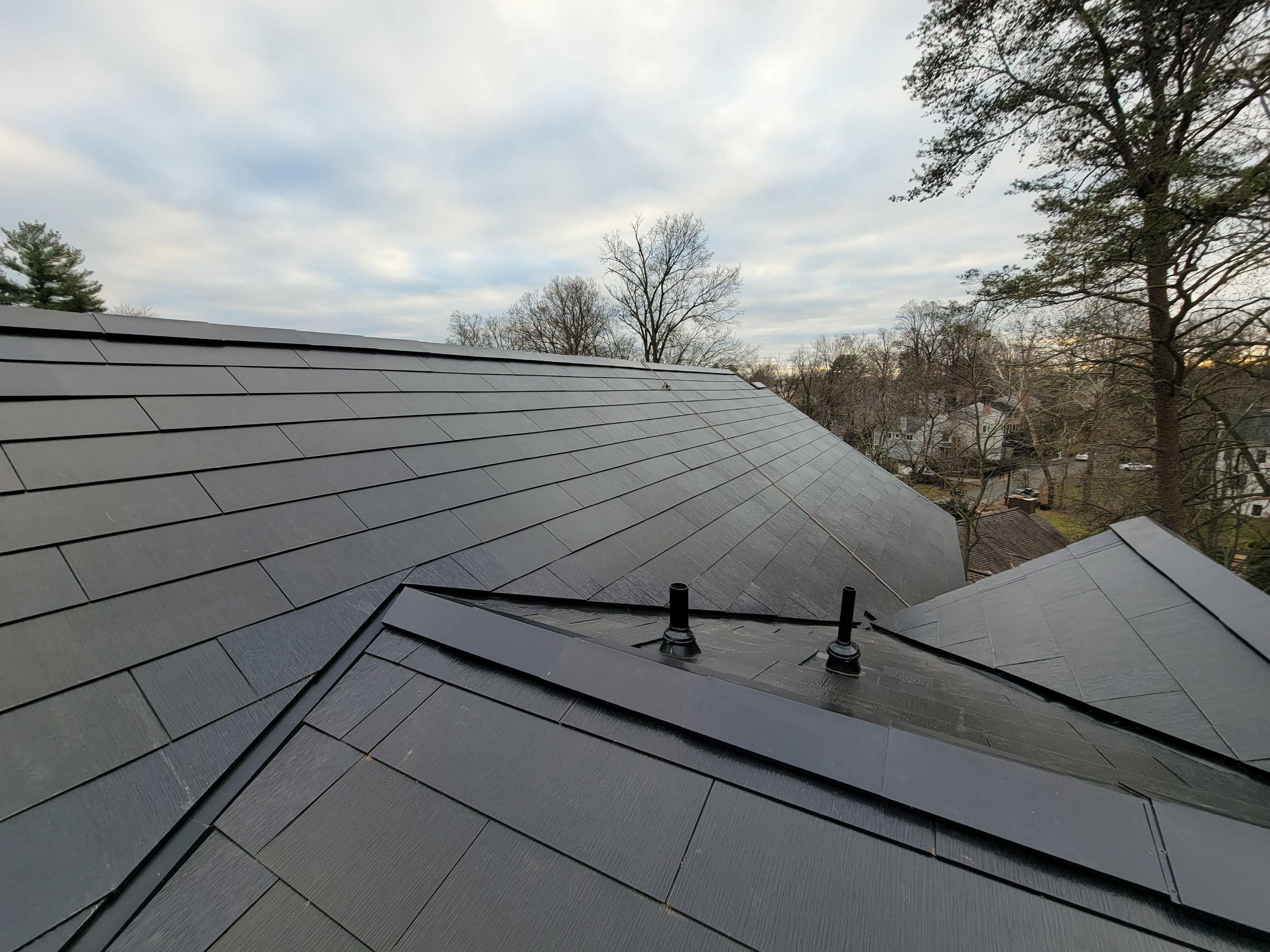 New Construction Tesla Solar Roof by American Home Contractors