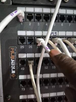 Structured cabling installation by CimaSolutions