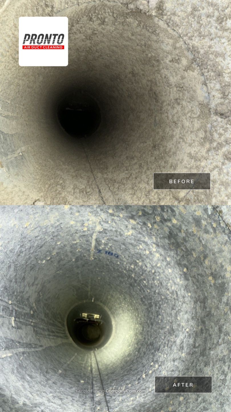 Air duct cleaning using Hypervac by Pronto Air Duct Cleaning