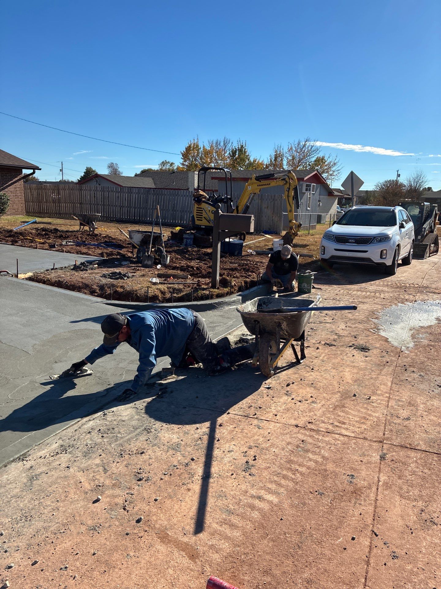 Concrete work and Carport Install by Clays Services Inc