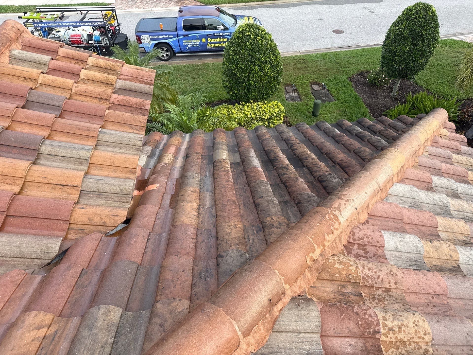 Paver Pool Deck, Driveway & Concrete Tile Roof Cleaning in River Strand, Bradenton, FL | Sunshine AquaWash by Sunshine AquaWash