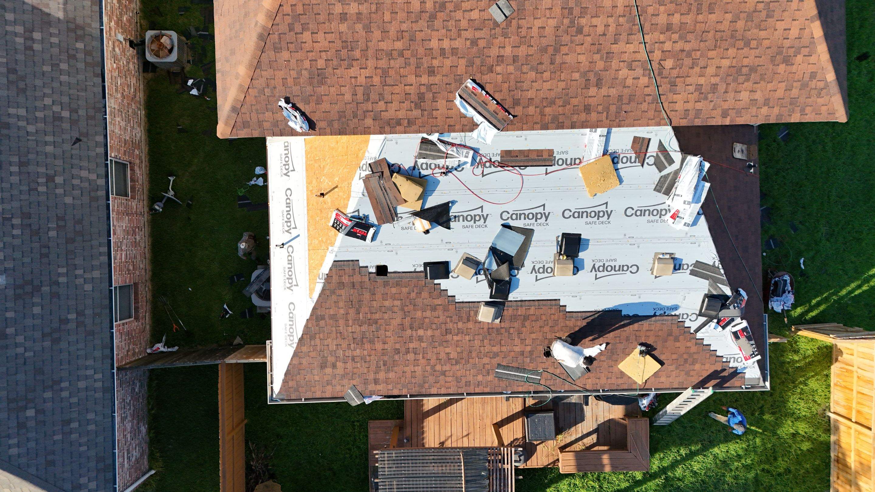 Full Roof Replacement in Warm Brown Tones — Spring, TX by PL Roofing & SB Roofing, LLC.