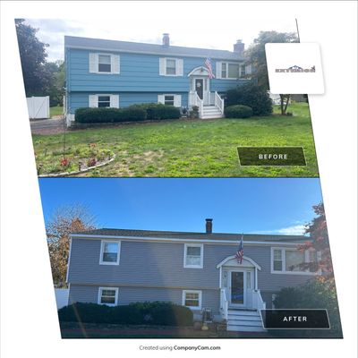 Siding Installation using CertainTeed Mainstreet Vinyl Siding - Granite Gray