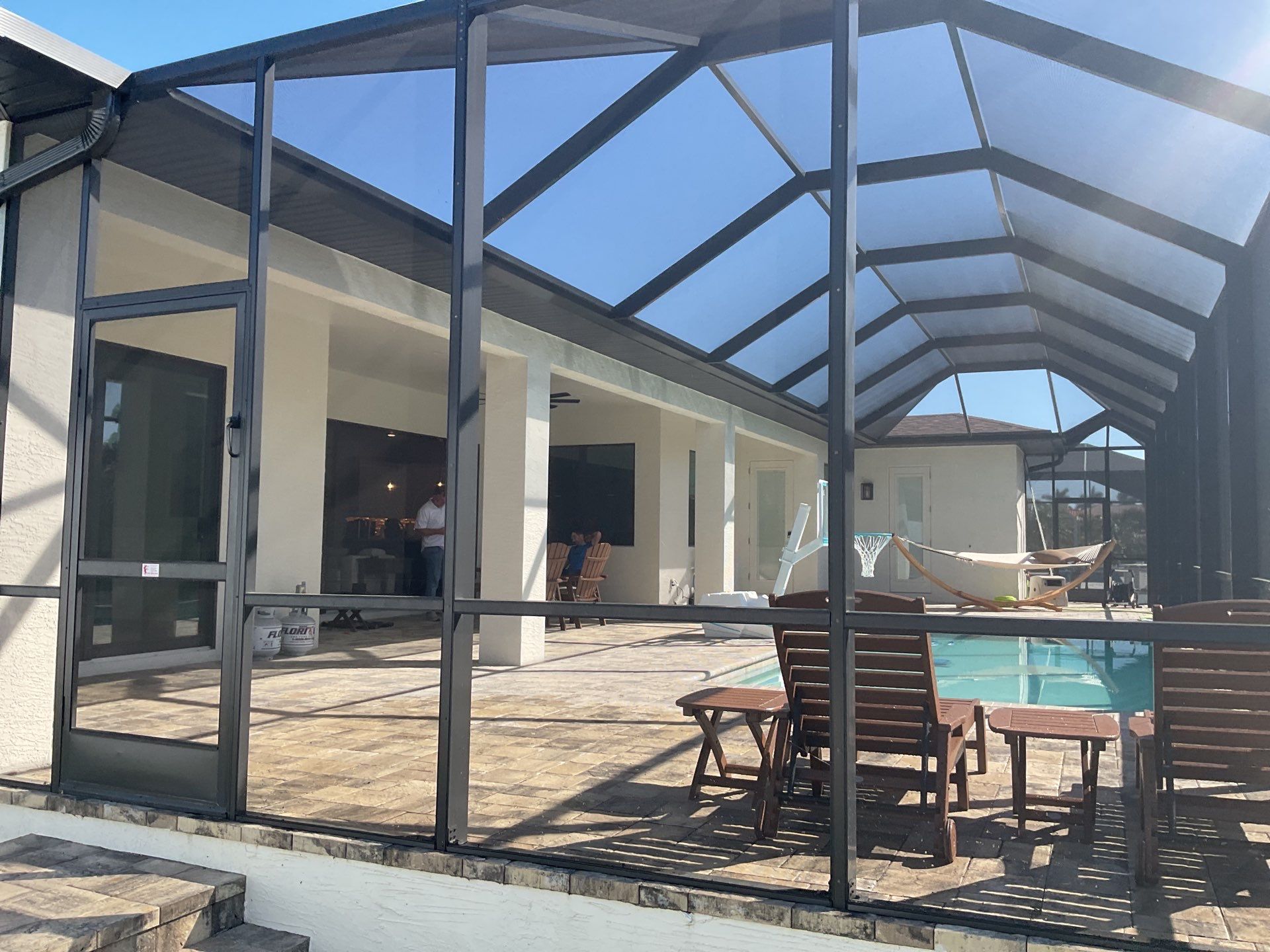 Seamless Gutter Installation using Musket Brown Seamless Gutters in Cape Coral FL by Gutter Professors