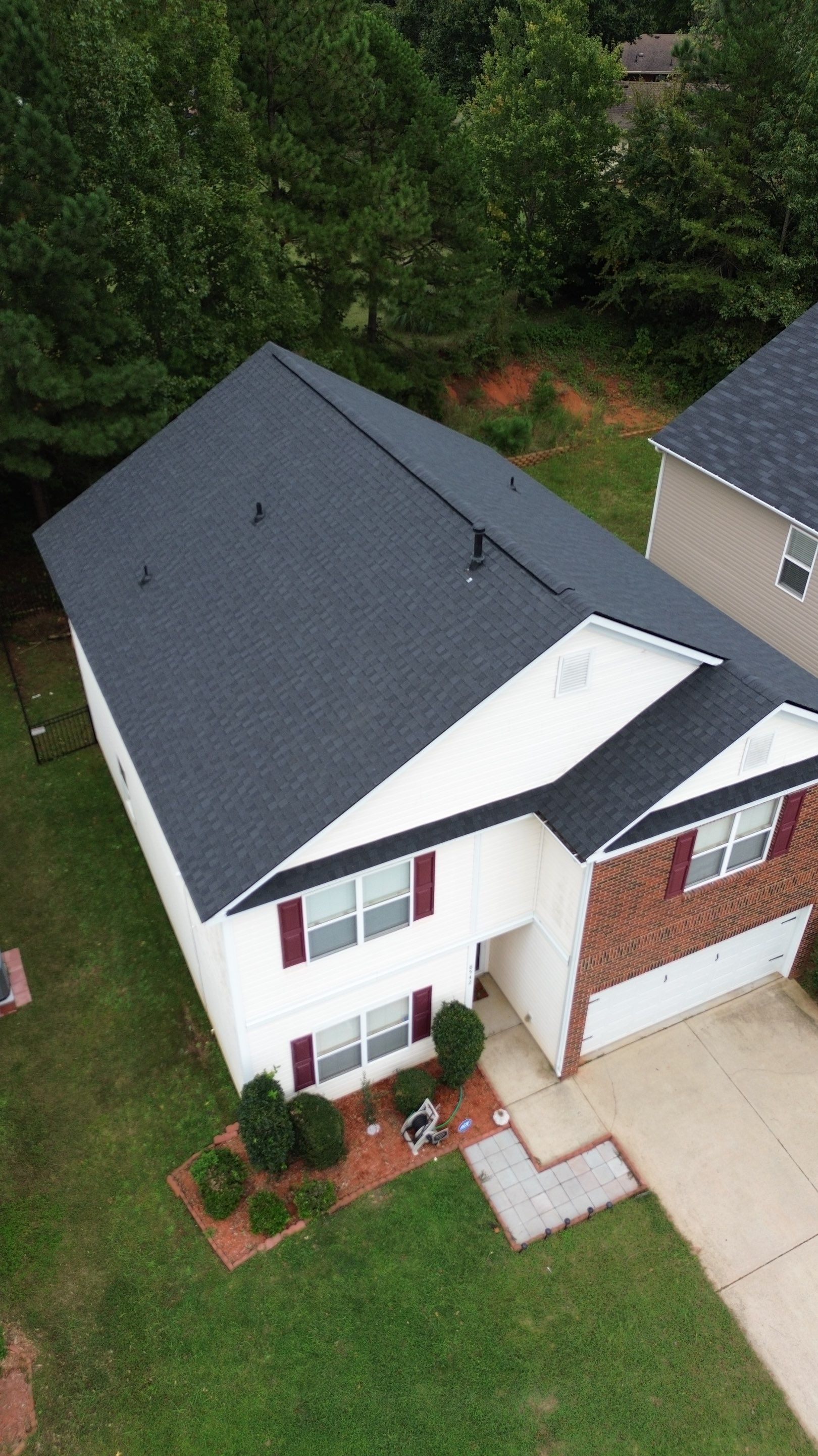 Roof and gutter replacement and interior repair by hail and wind damage by Just Brilliant Restoration JBR