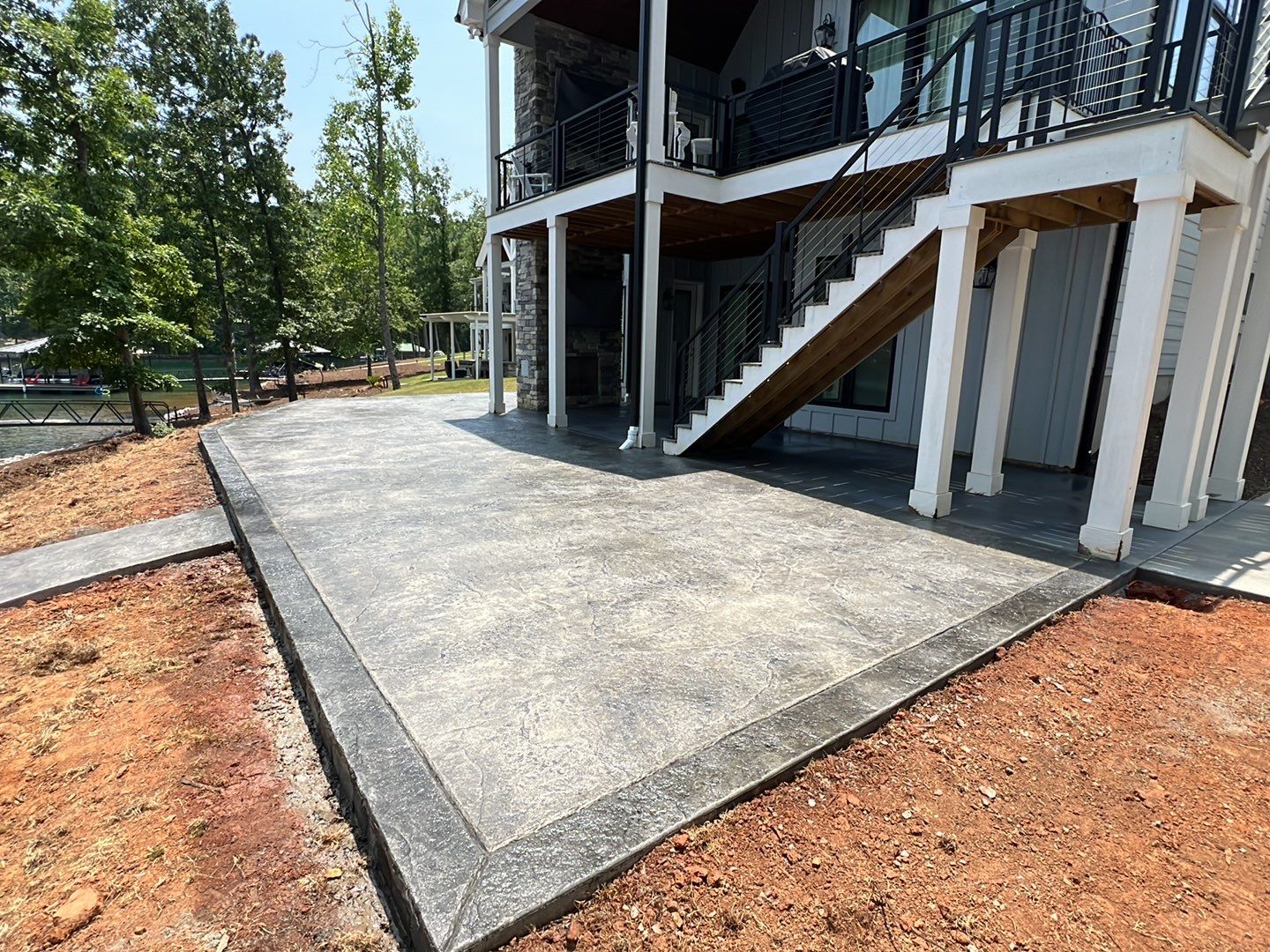 Stamped Concrete Patio by Xtreme Concrete Services