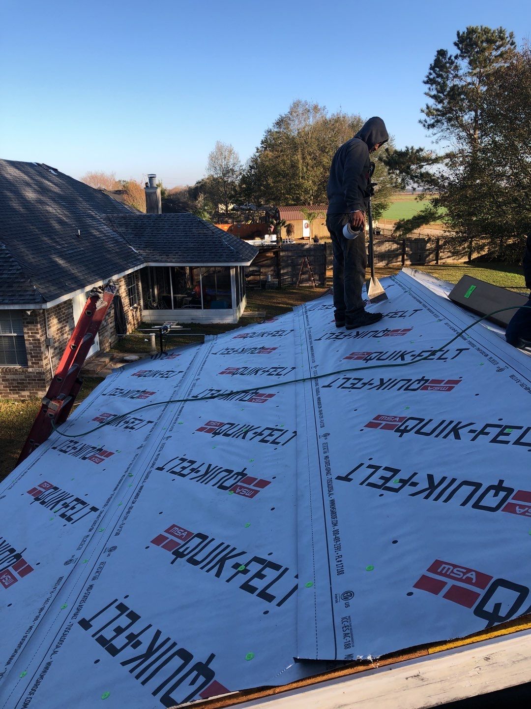 Residential Roofing Installation using Roof Replacement by American Roofing & Construction LLC