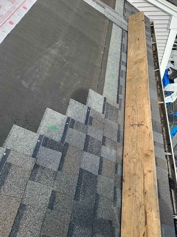 Residential Roofing Installation using Owens Corning TruDefinition Williamsburg slate by A Plus Exterior