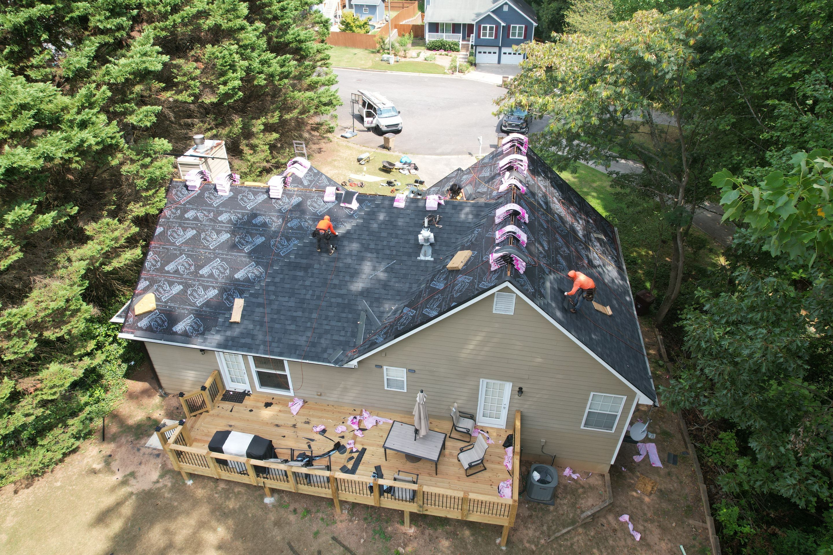 Residential Roof Replacement using Owens Corning Onyx Black by Inspector Roofing and Restoration