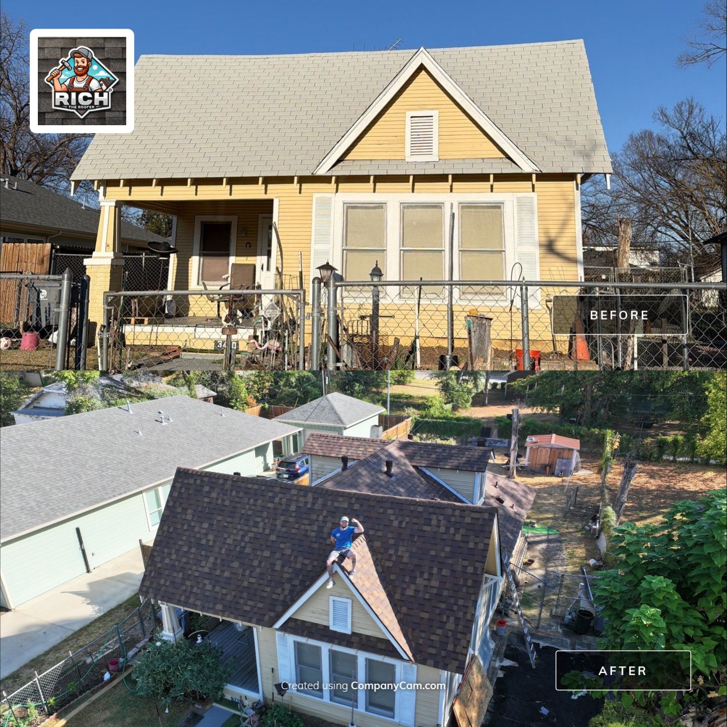 Asphalt Shingle Roof Replacement and Hail Damage Restoration in Dallas by Rich the Roofer LLC