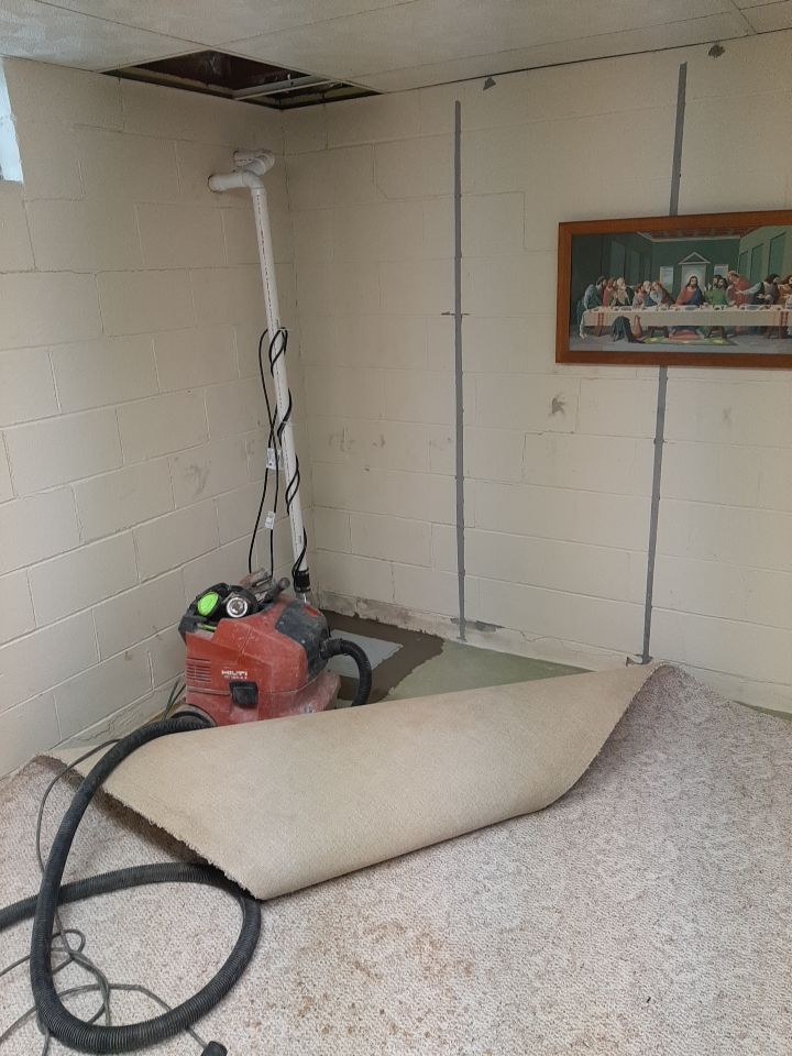 Wall Straightening and Reinforcement using Embedded Fiber Reinforcement by Toledo Basement Repair 