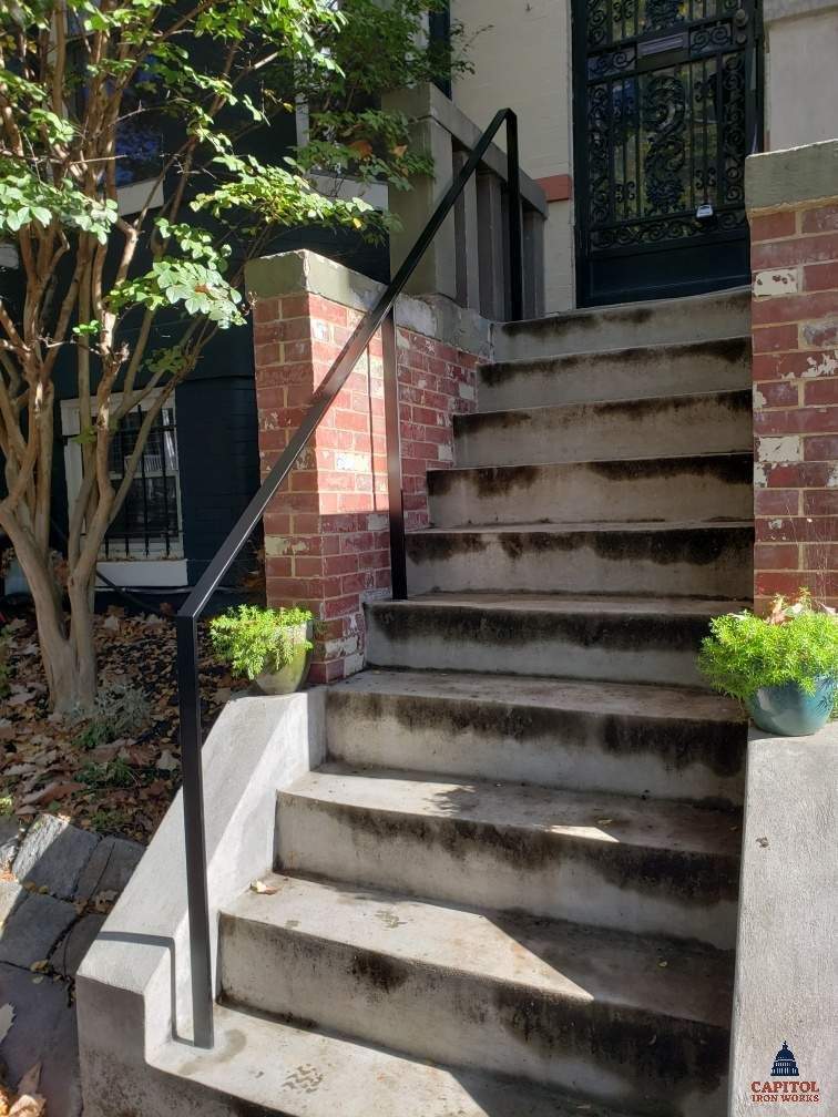 Contemporary Slim-Profile Handrails – Residential Exterior – Washington, DC by Capitol Iron Works