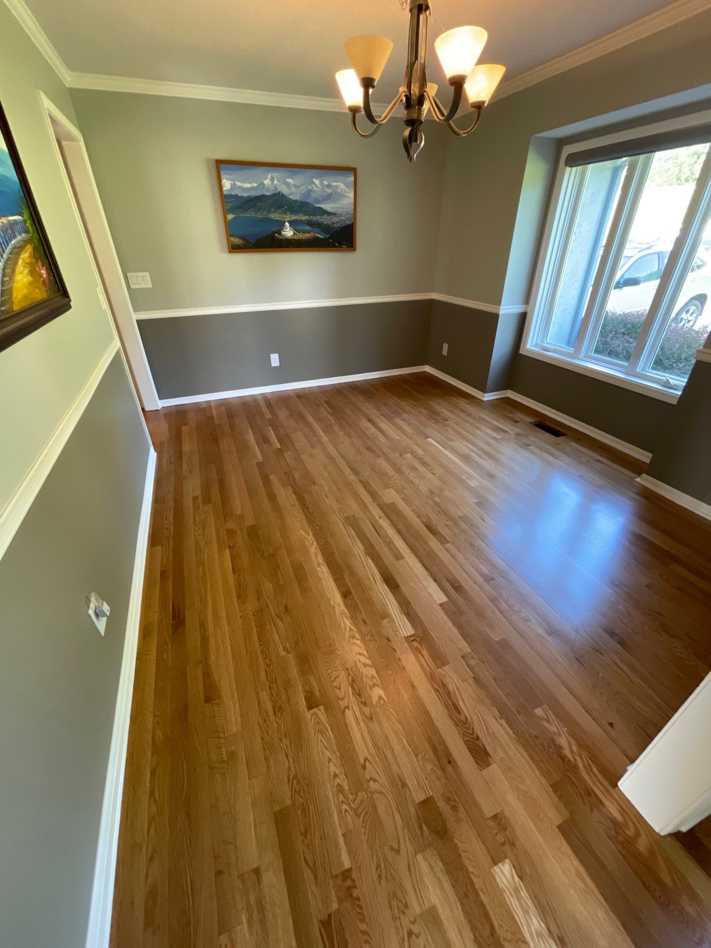 Parkville Hardwood Flooring Renovation Including Custom Parquet Installation by Rippnfinish