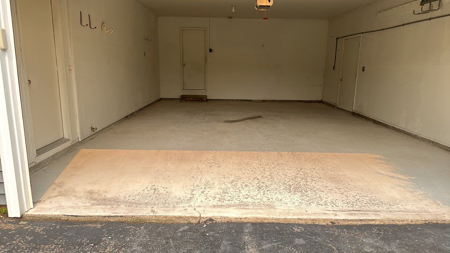 Silverado garage floor and patio coating  by NG Masonry & Construction LLC
