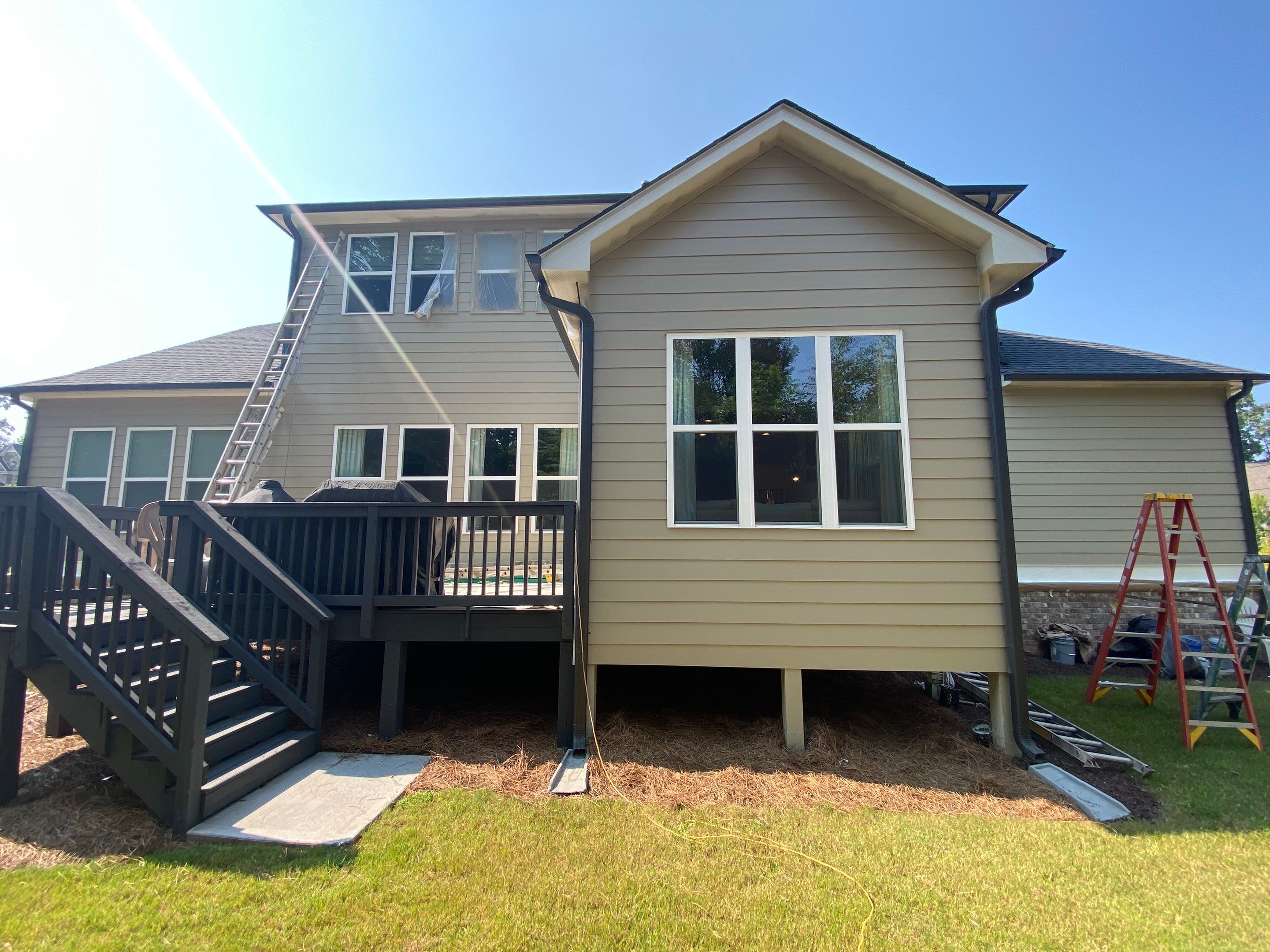 Full Exterior Painting Project on Residential Siding in Marietta by Swift Home Renovations