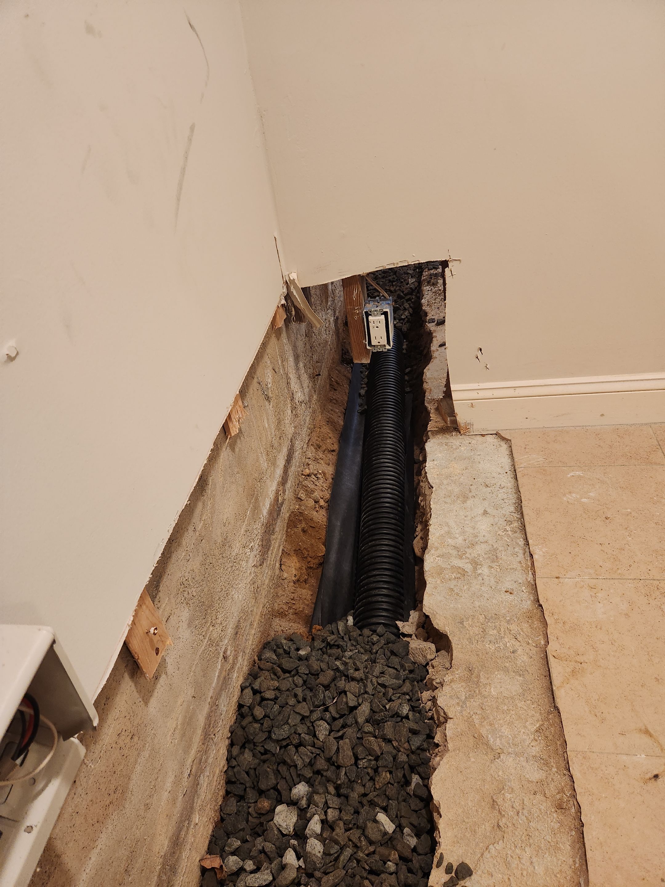 Interior French Drain Newton NJ by Pure Service Pro, LLC 
