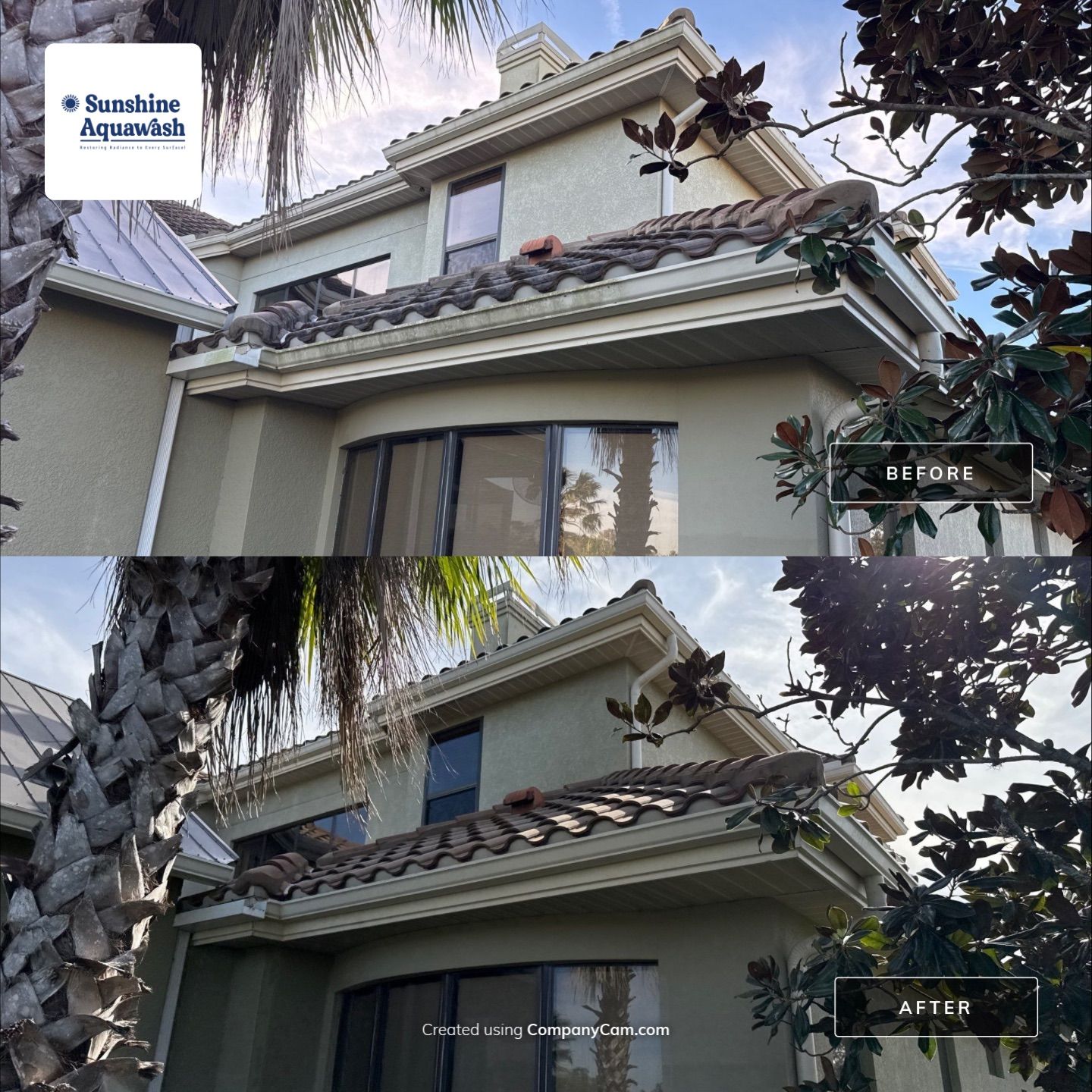 Roof Cleaning & Pool Deck Cleaning! Winding River, Bradenton, FL by Sunshine AquaWash