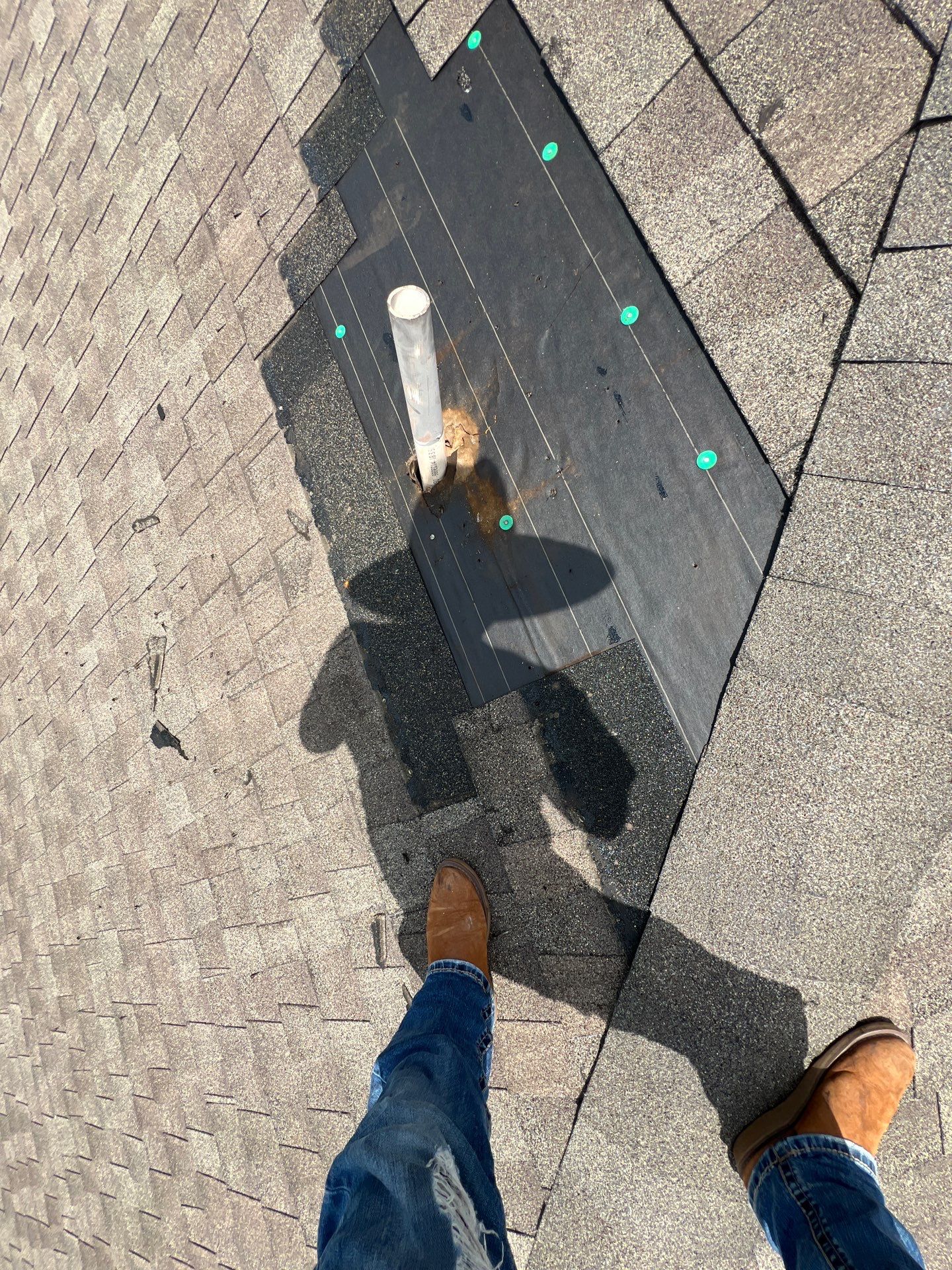 Hail Damage using Owen's Corning Duration (Lifetime) Shingles by Roof Repair Company