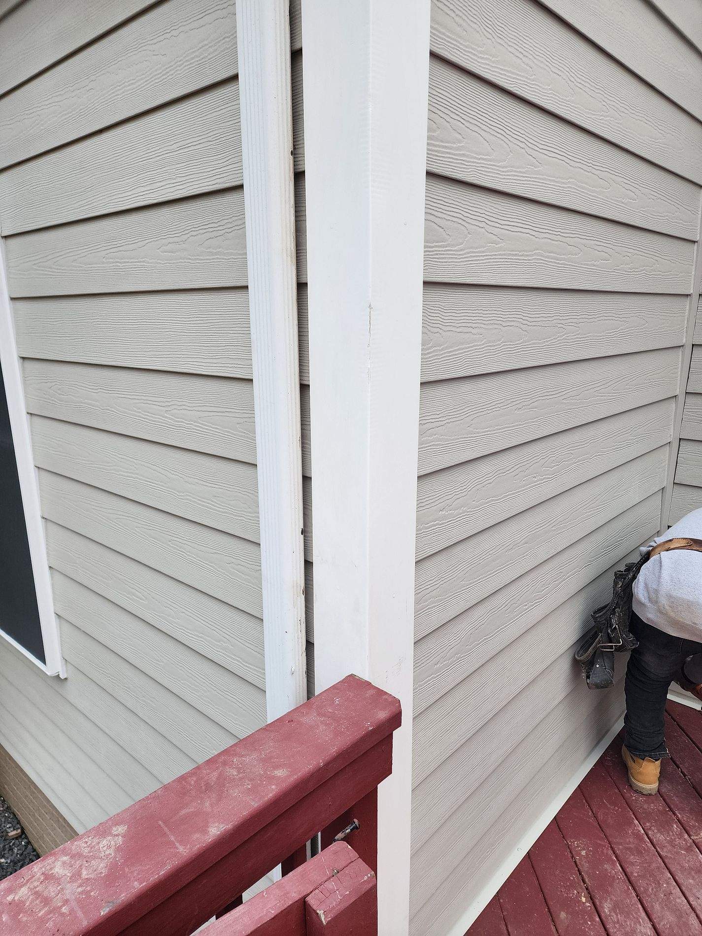 Siding Installation using James Hardie Siding- Cobblestone & Provia Signet Entry Door by Roof Right Inc